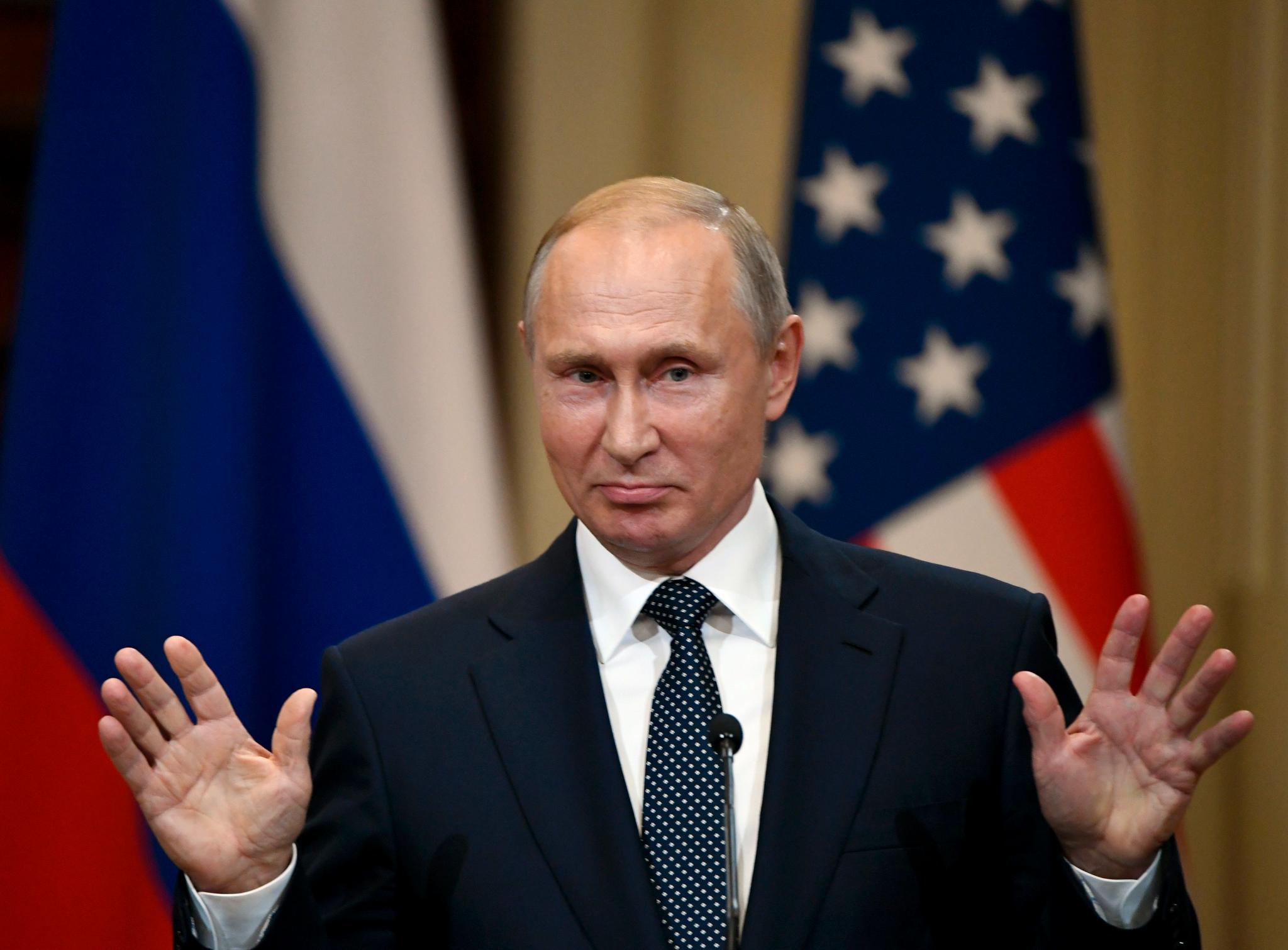 USAs president Donald Trump mener at Russlands president Vladimir Putin var «svært sterk og overbevisende» i sin benektelse av at russerne blandet seg inn i det amerikanske valget i 2016. 