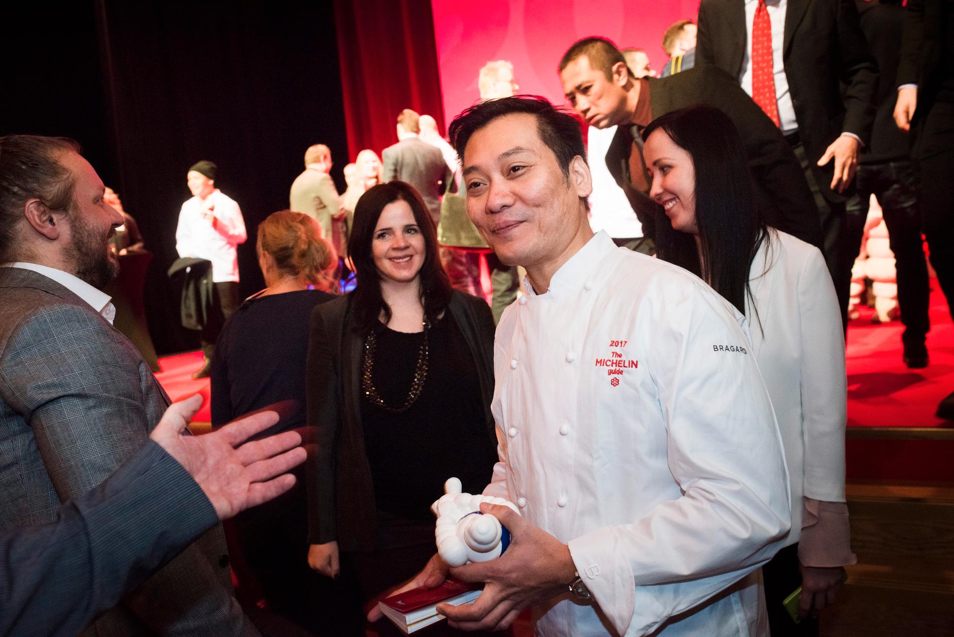 Roger Joya og restauranten hans, Sabi Omakase, ble tildelt en stjerne i Michelin-guiden i 2017. 