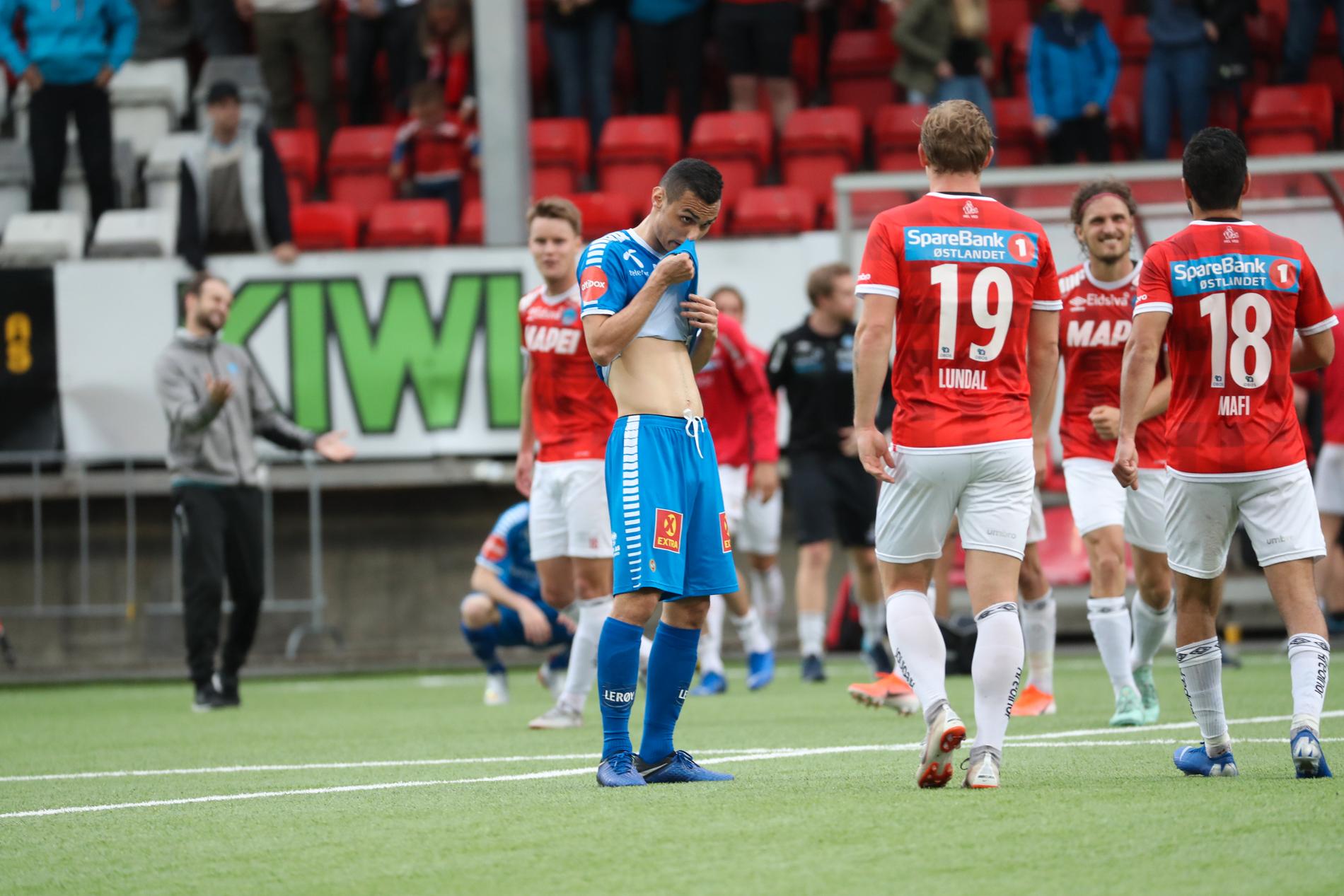Brayan Rojas og Tromsø hadde grunn til å deppe etter 0-1 borte mot Kongsvinger onsdag kveld. 