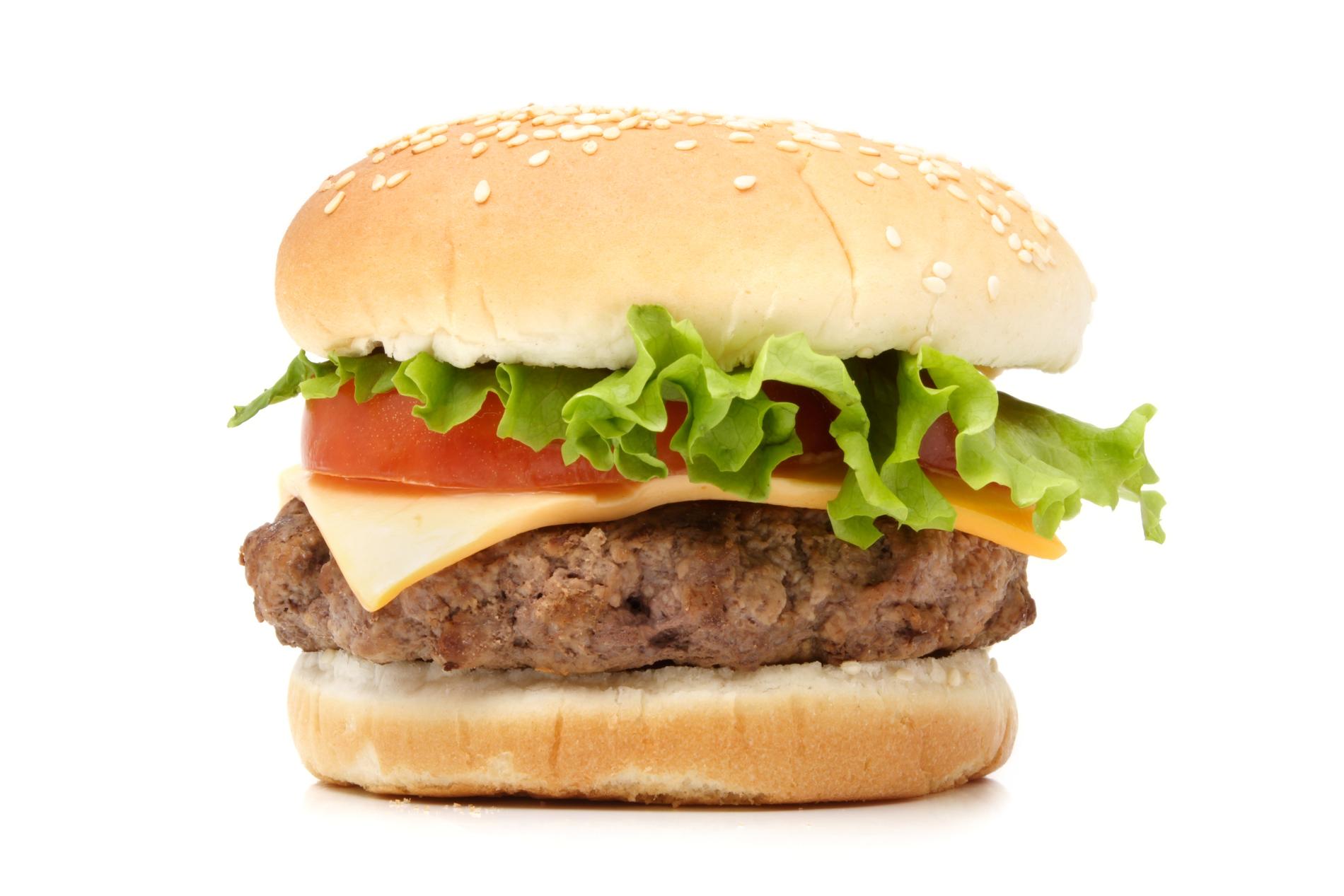 HAMBURGER: En saftig burger pleier å falle i smak hos de aller fleste. 