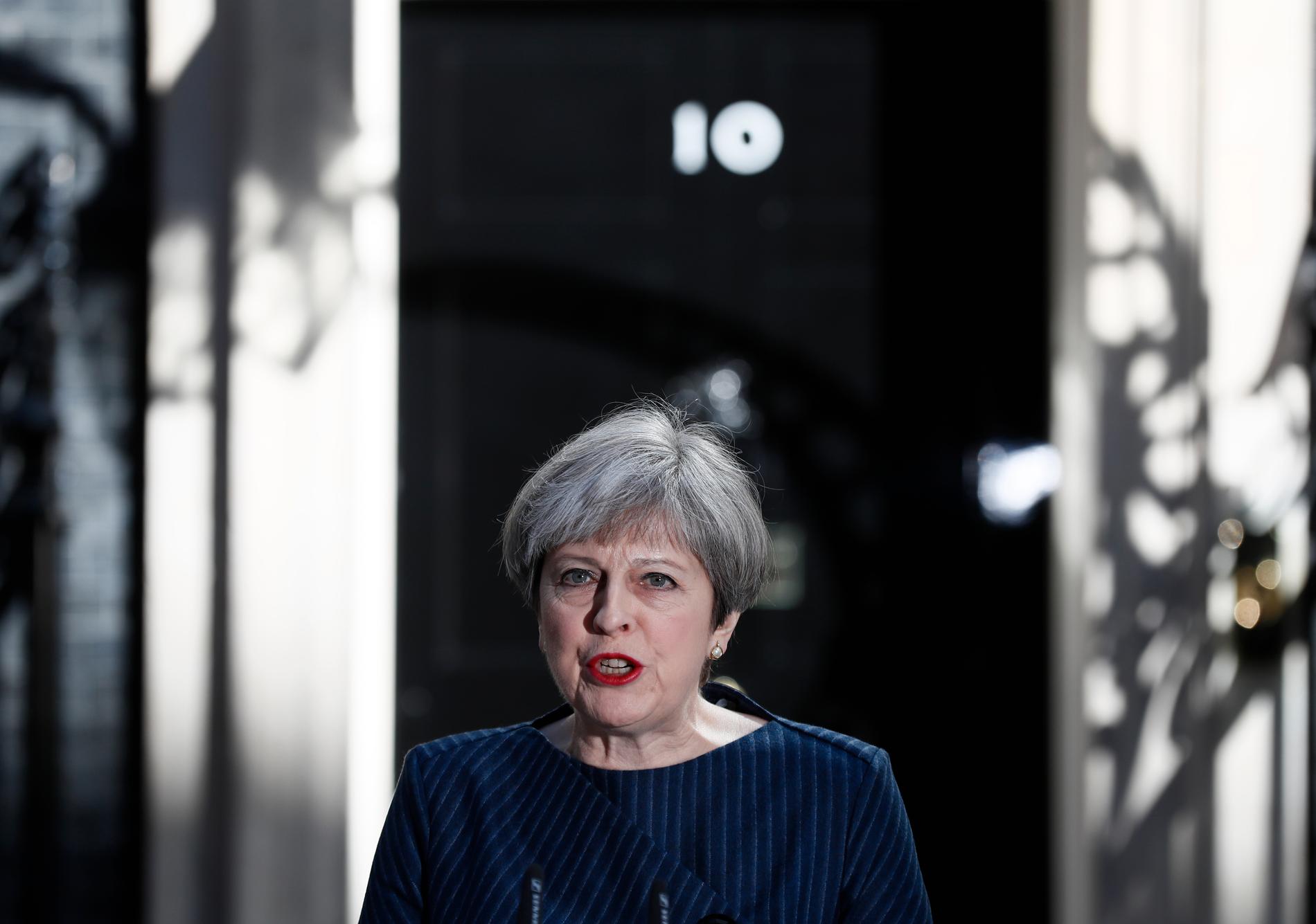  STATSMINISTER: Theresa May overtok som statsminister etter David Cameron i juli i fjor. 