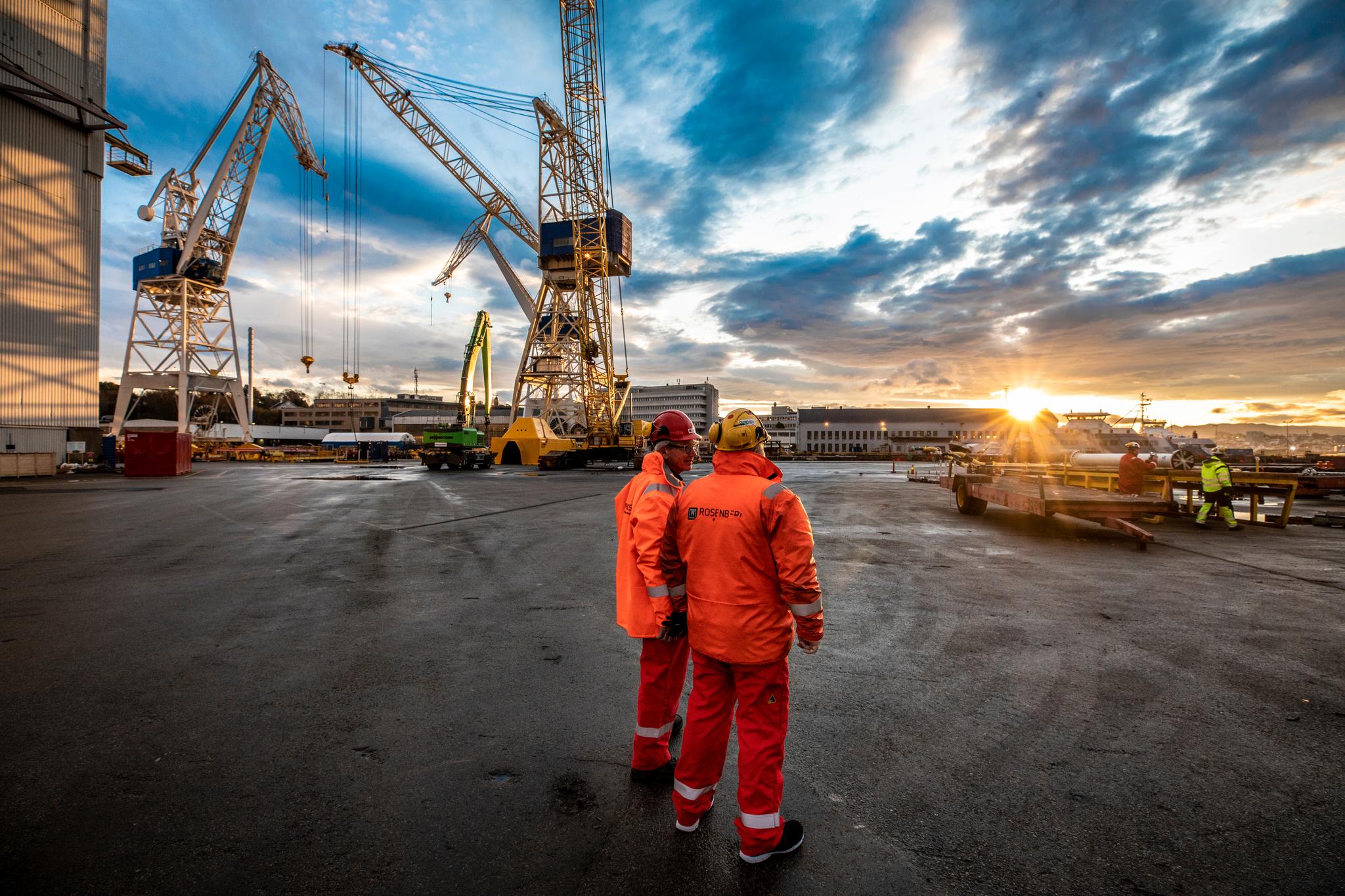 I fjor besøkte Aftenposten verftet Rosenberg Worley i Stavanger i forbindelse med en reportasje. Oljebransjen er blant dem som kan komme til å merke de økonomiske omveltningene hardest. 