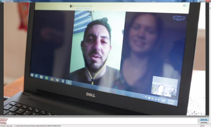 DAGLIG: Liv Hanne og Raed har holdt kontakten på Skype omtrent daglig. 