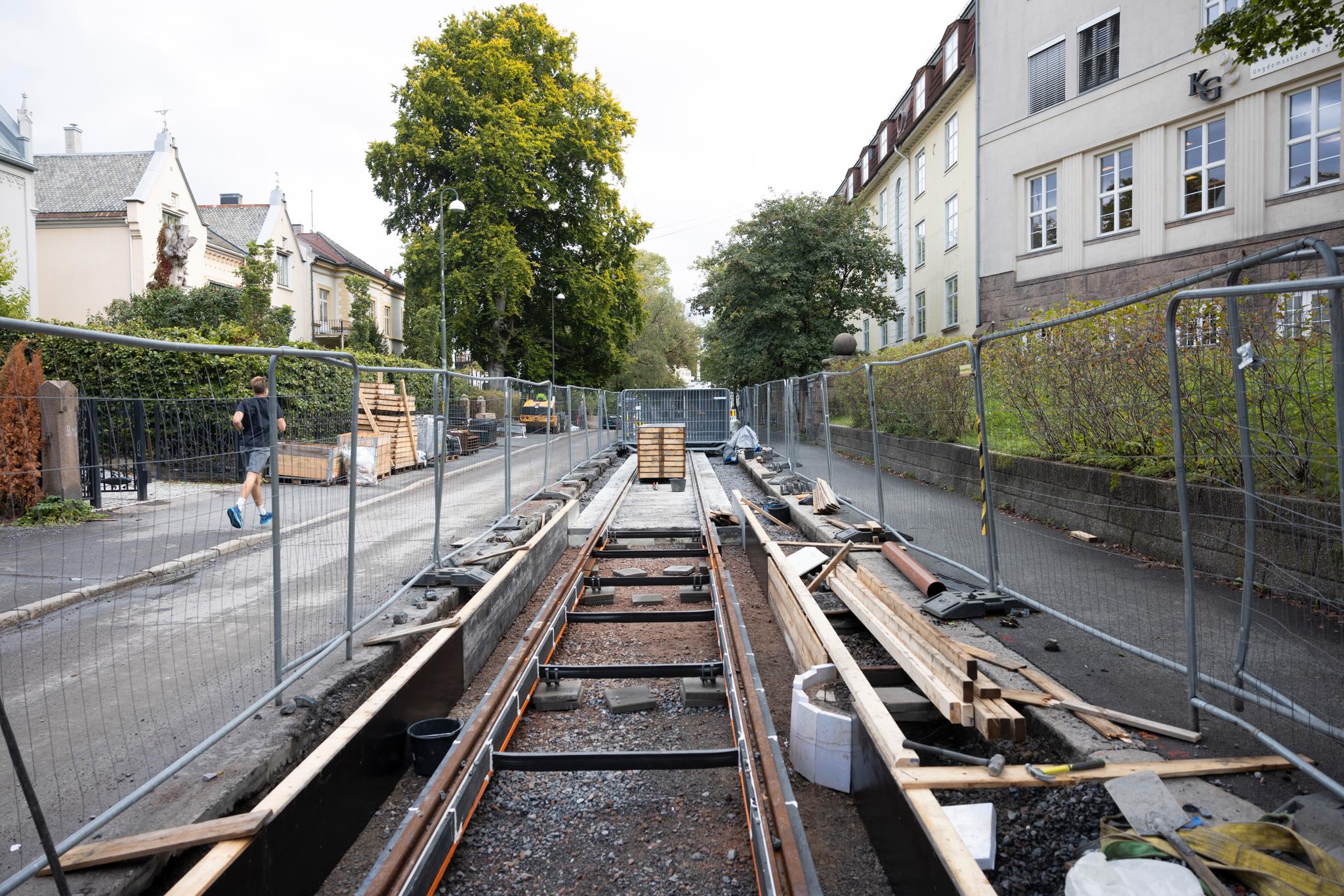 Nå får én av Oslos fineste gater trikk. Prislapp: 100 millioner kroner for 400 meter.