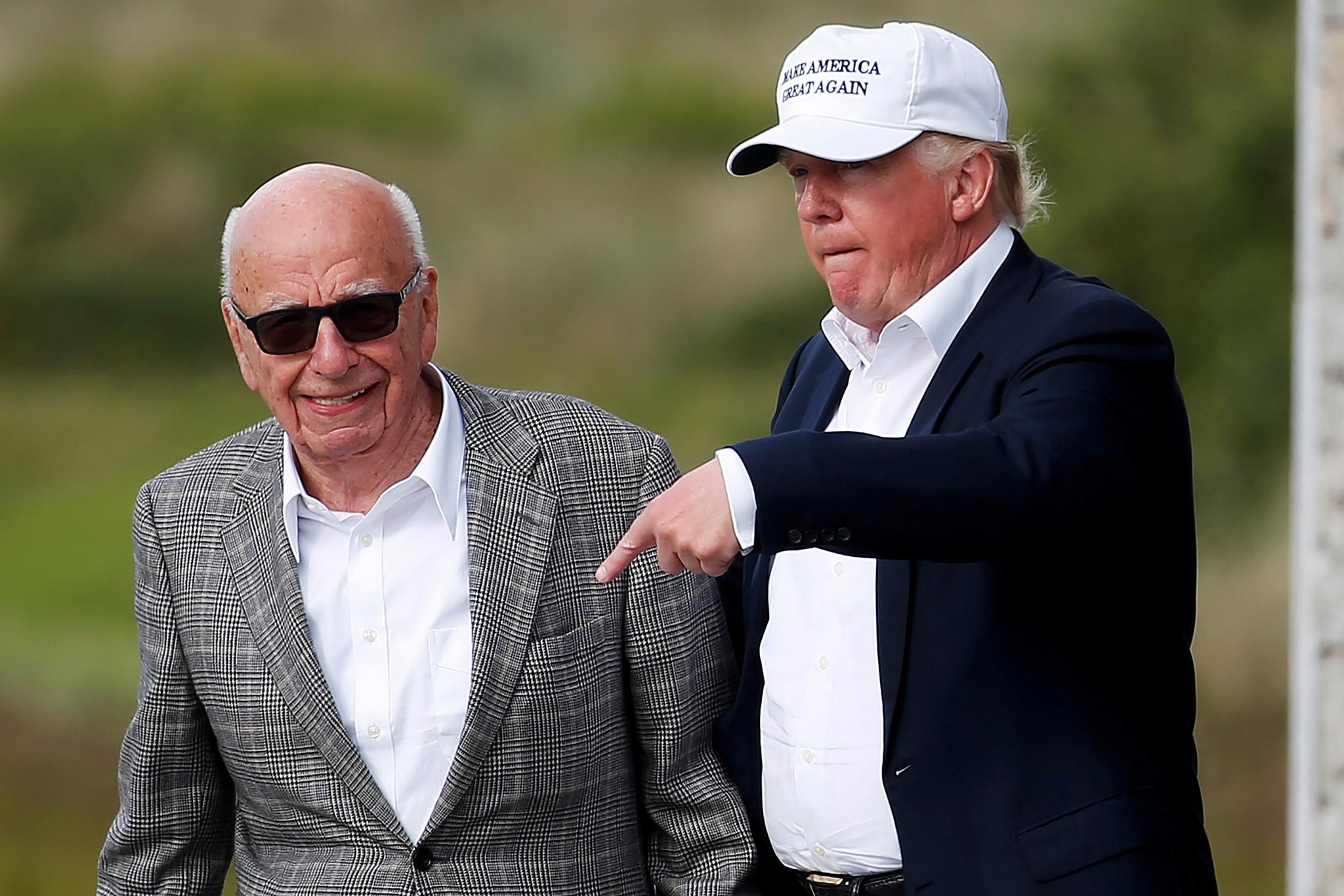 Relasjonen mellom Rupert Murdoch og Donald Trump går flere tiår tilbake i tid.