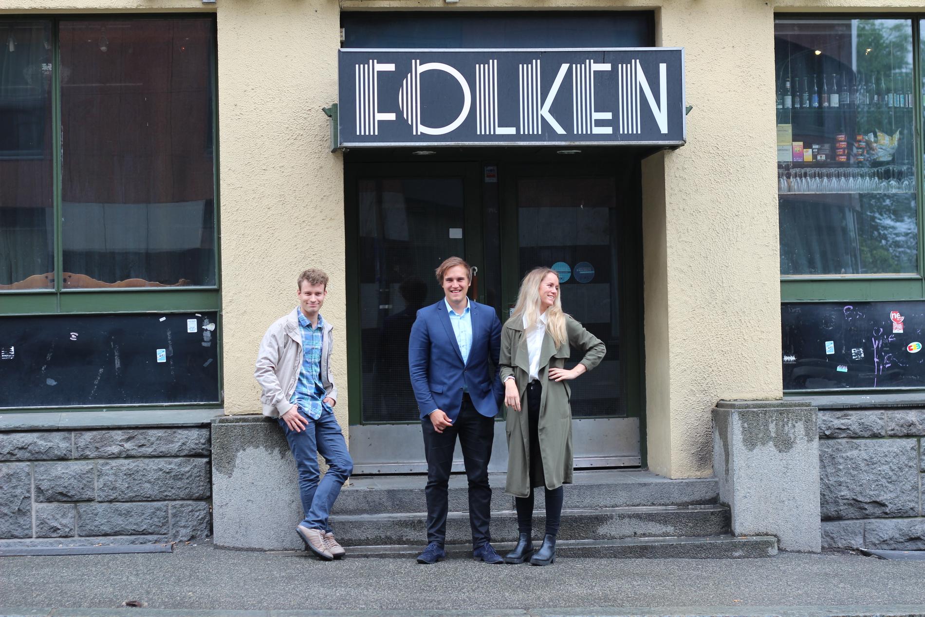 UGÅ: Sverre Gaupås (25), Christian Pettersen (27) og Synne Fagerland Sandøy (24) går sammen om UGÅ 2017.