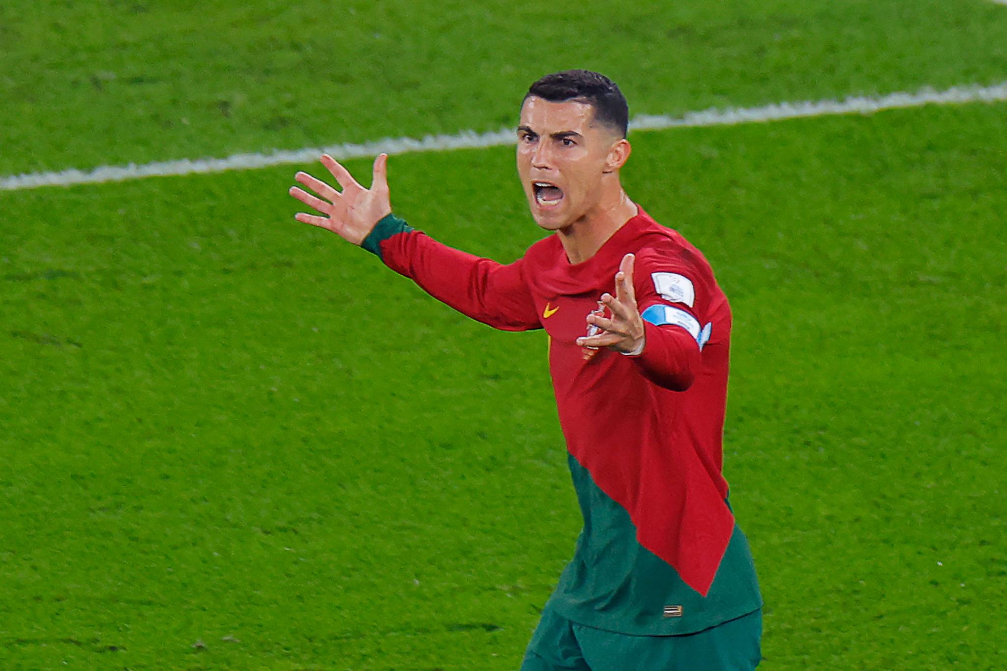 BLE FORBANNET: Cristiano Ronaldo fikk en scoring annullert. Da reagerte han slik.