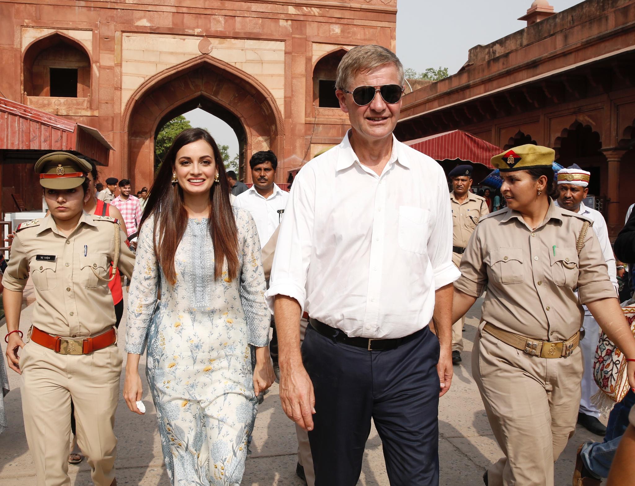 Erik Solheim is absent from the UNEP headquarters in Nairobi almost 80 per cent of the time. Here he is on a visit to India earlier this year.