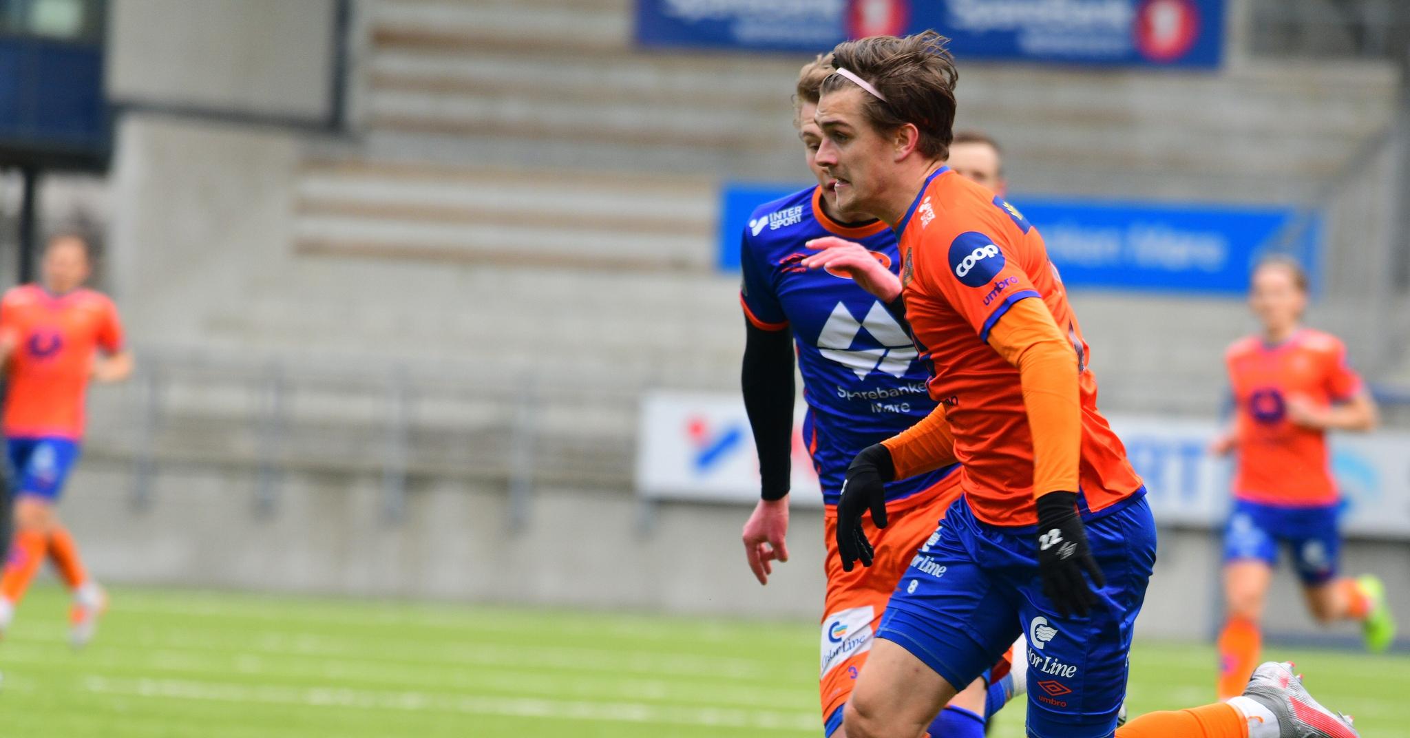 Sigurd Haugen scoret tre mål i internkampen til AaFK fredag.