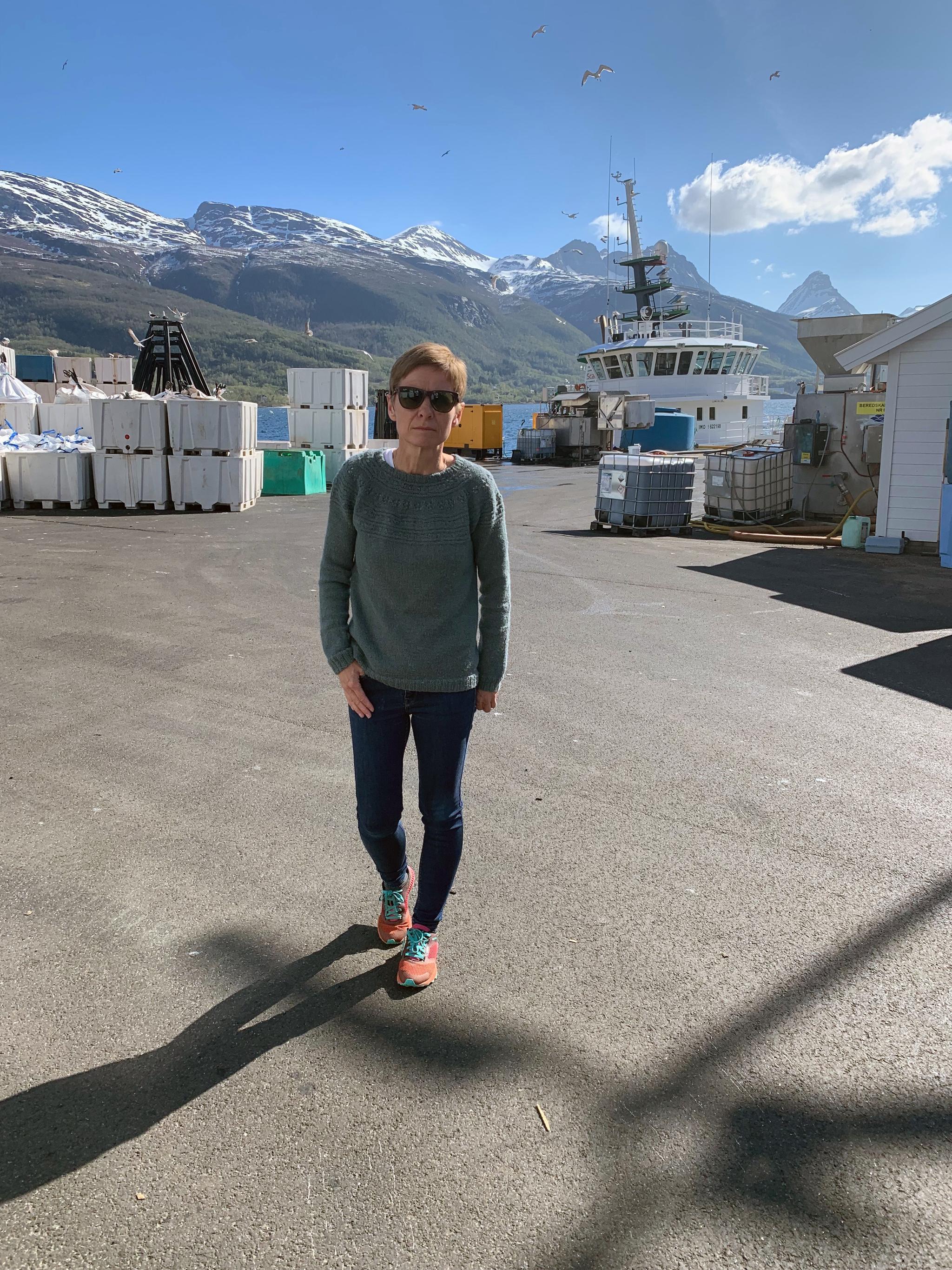 Daglig leder Elisabeth Balteskard i Northern Lights Salmon i Troms. 