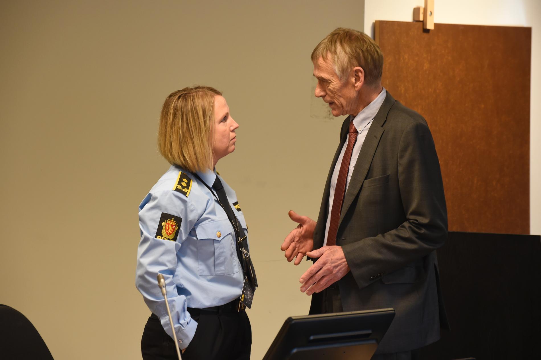 I RETTEN: Politiadvokat Janne Heltne og forsvarsadvokat Jostein Alvheim stilte i Bergen tingrett da 23-åringen ble fremstilt for fengsling.