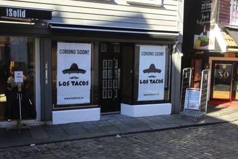 ÅPNER SNART: Men hvor snart? Los Tacos i Stavanger sentrum er like rundt hjørnet.