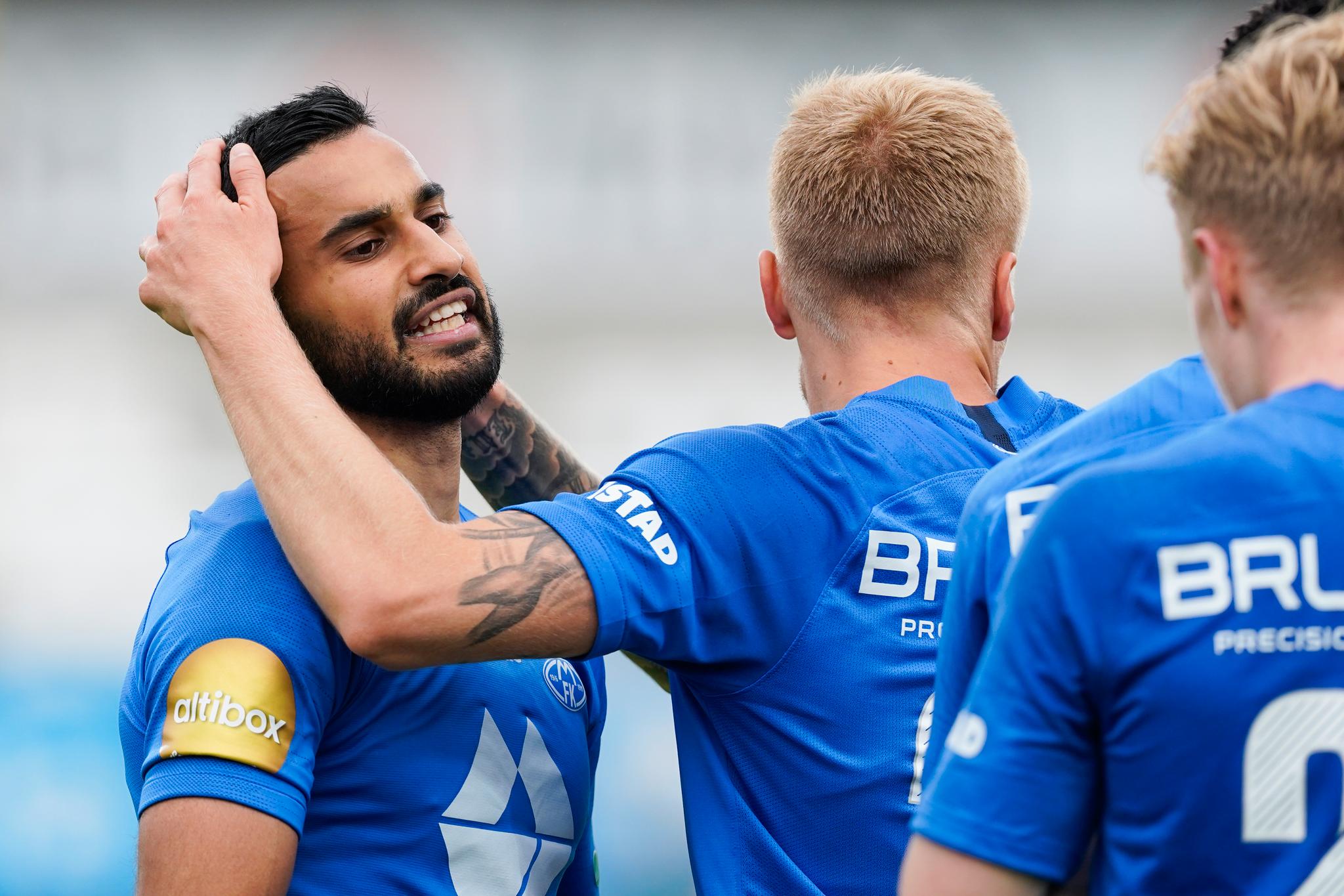 Hussain økte til 2–0 for Molde med en vakker heading. 