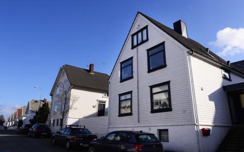 Paret bor i andre etasje i Hafrsfjordgata på Våland.