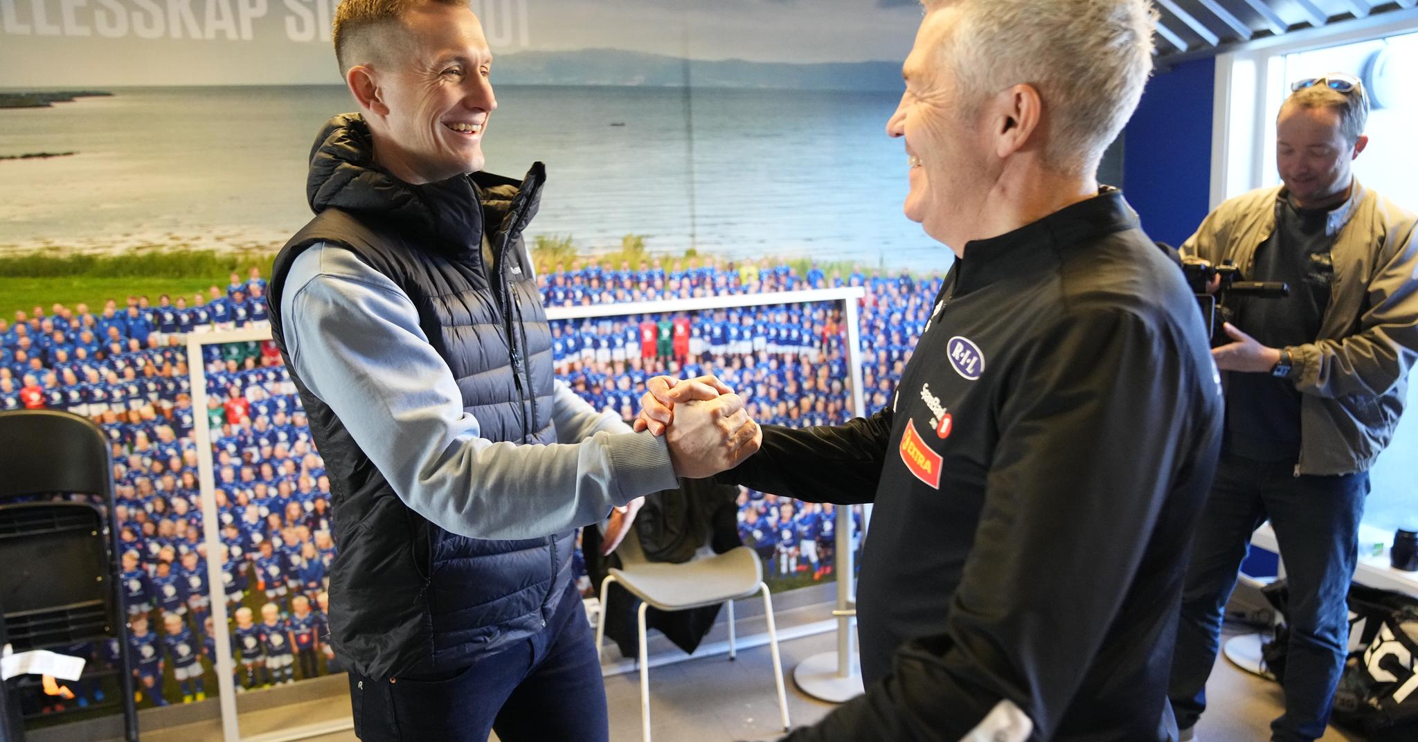 Gjenforent - igjen: Kåre Ingebrigtsen og Morten Gamst Pedersen har vært sammen både i RBK og i Åsane. Nå skjer det igjen.