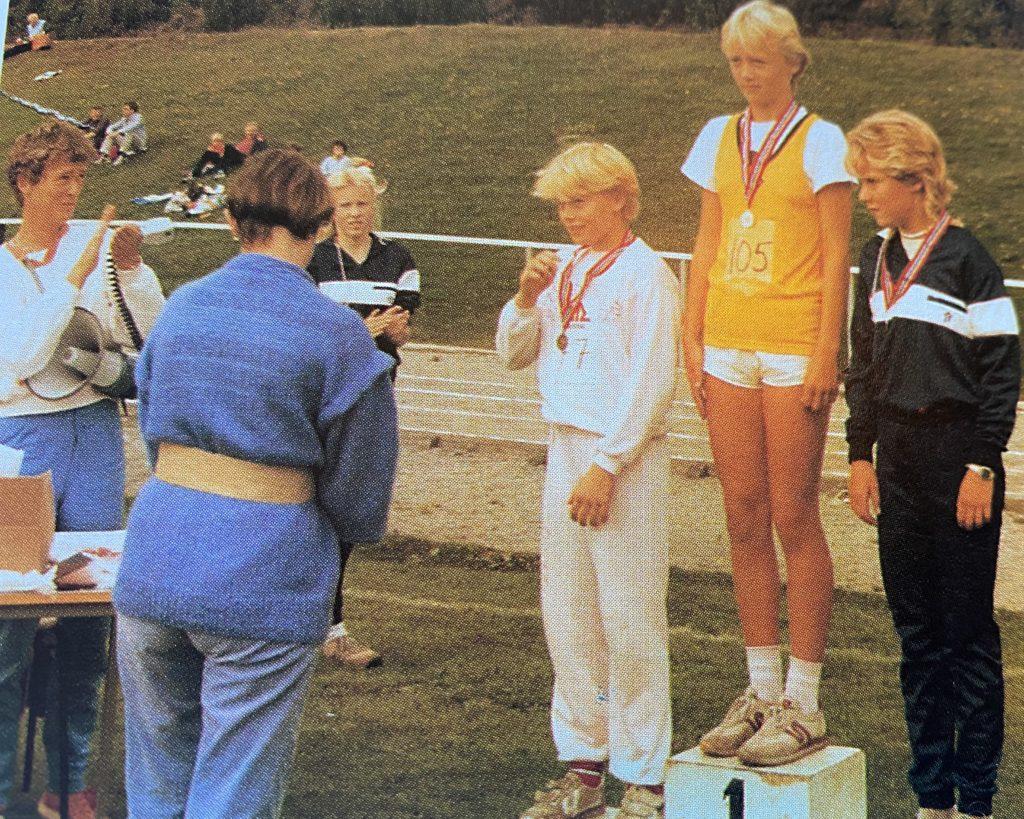  1985: Lene Finnesand ble ryfylkemester i kule. 