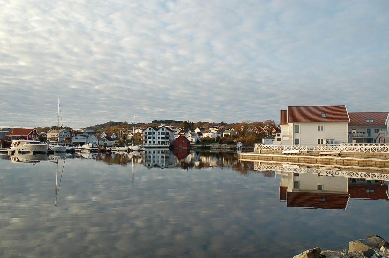 Det kan bli vannmusikk i Vikevåg til våren. (Foto: Rune Nedrebø).