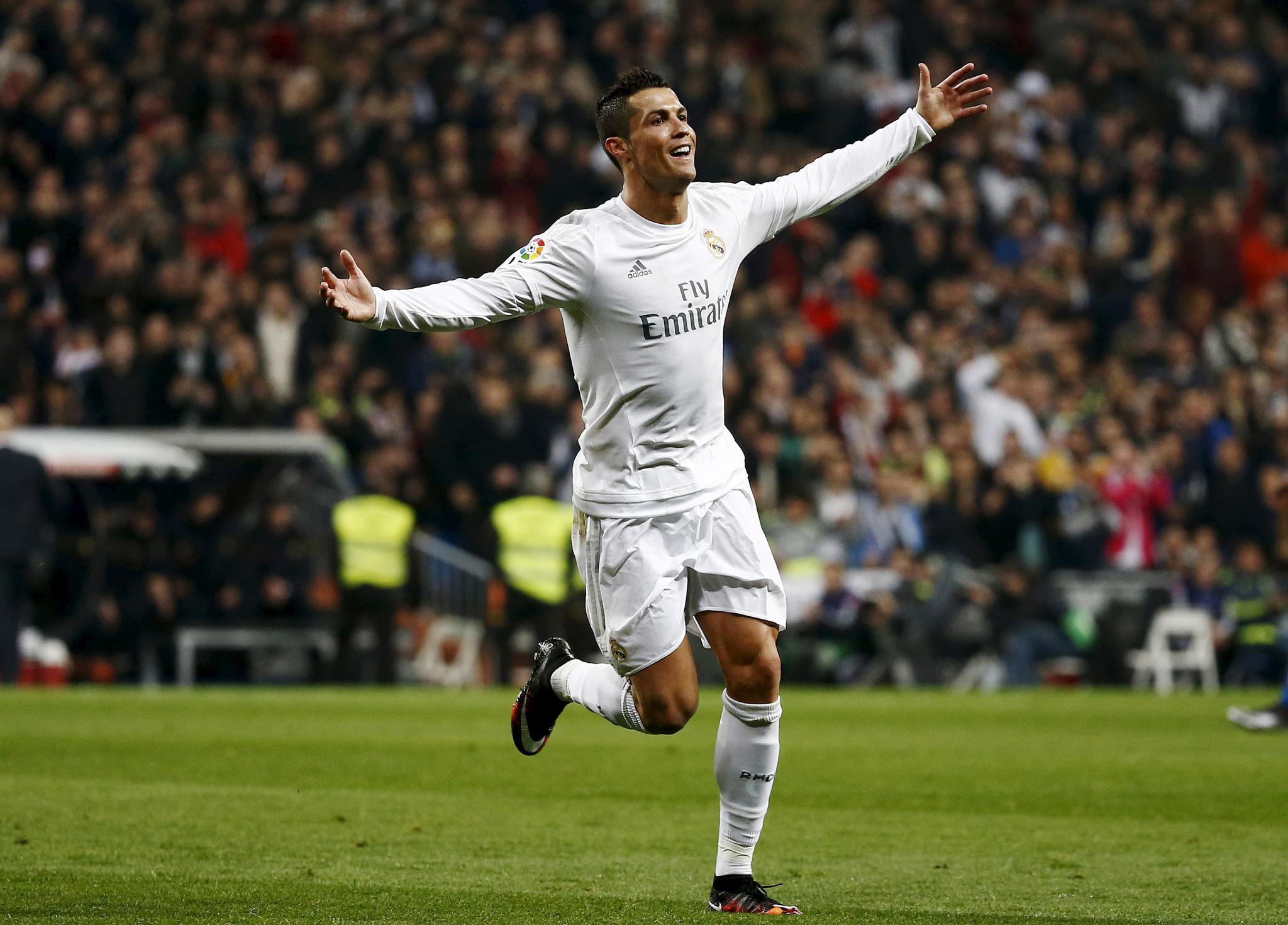Cristiano Ronaldo var i storform mot Espanyol søndag.