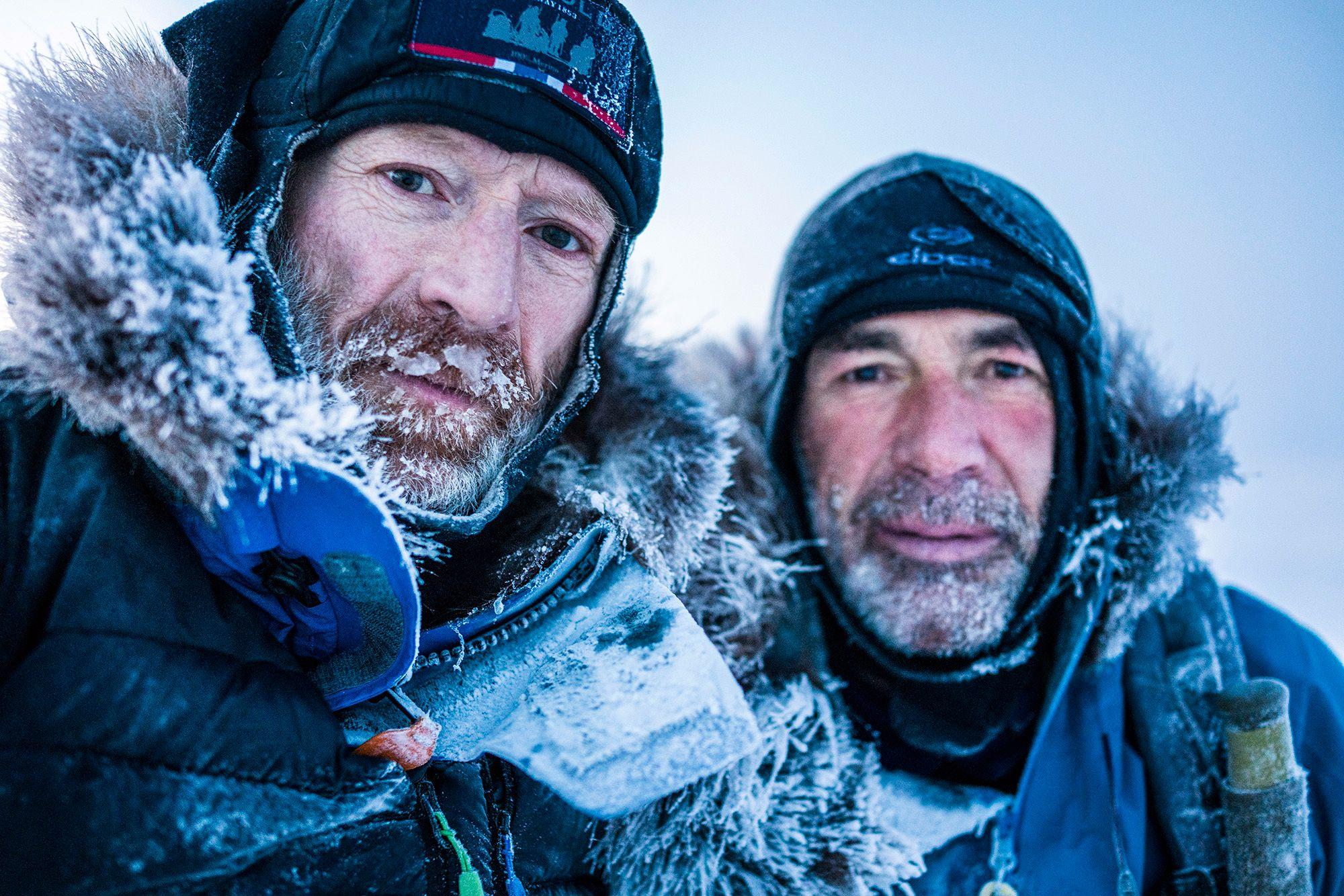 Børge Ousland og Mike Horn under den mye omtalte turen til Nordpolen i fjor.