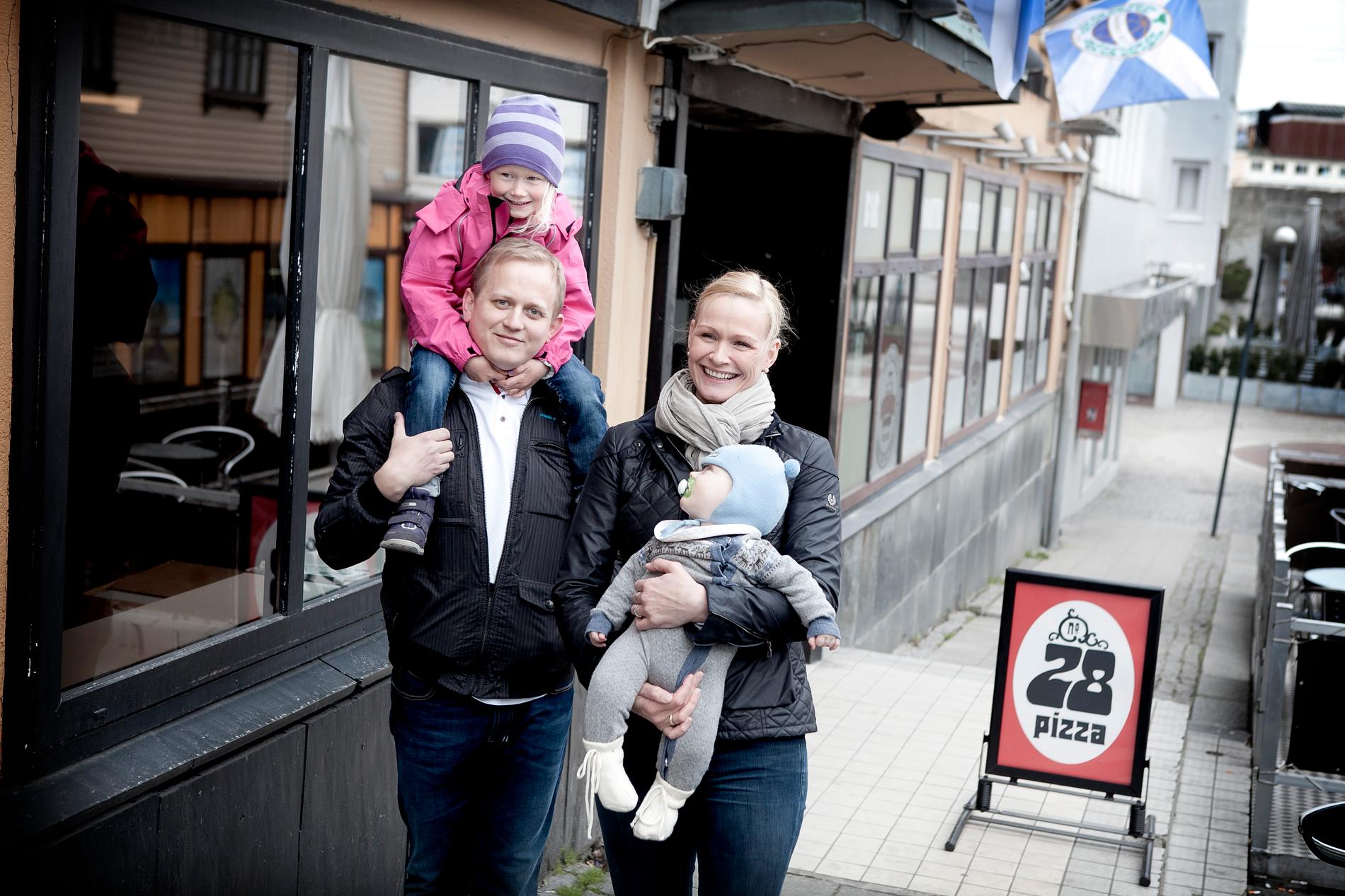 Christina og ektemann Torbjørn Stølen prøvde å blåse nytt liv i Pizza 28 i Sandnes i 2012. 
