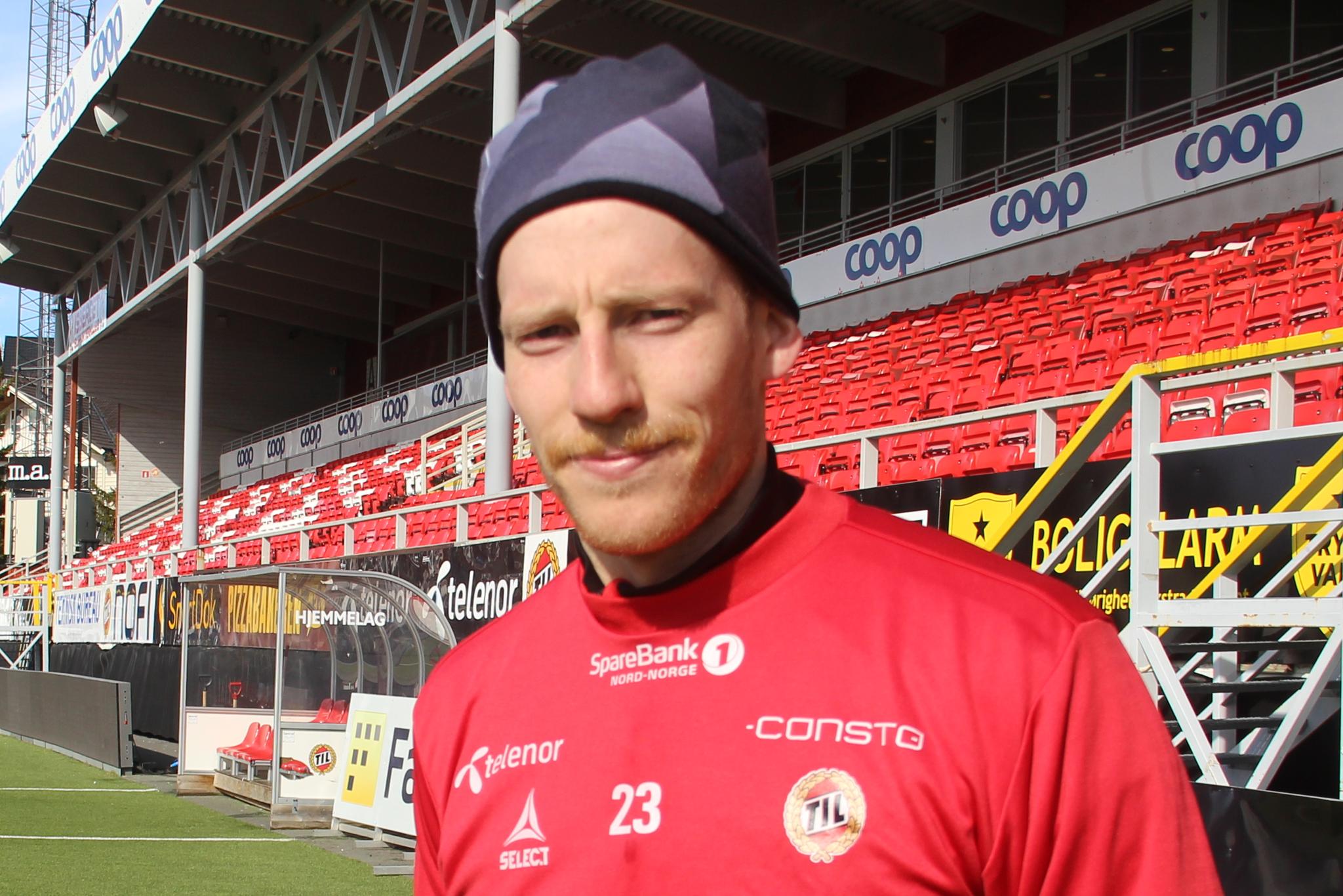 TRØNDER: Gjermund Åsen har begynt å anlegge trønderbart før returen til Trondheim, der han har tenkt å plukke med seg poeng hjem til Tromsø.
