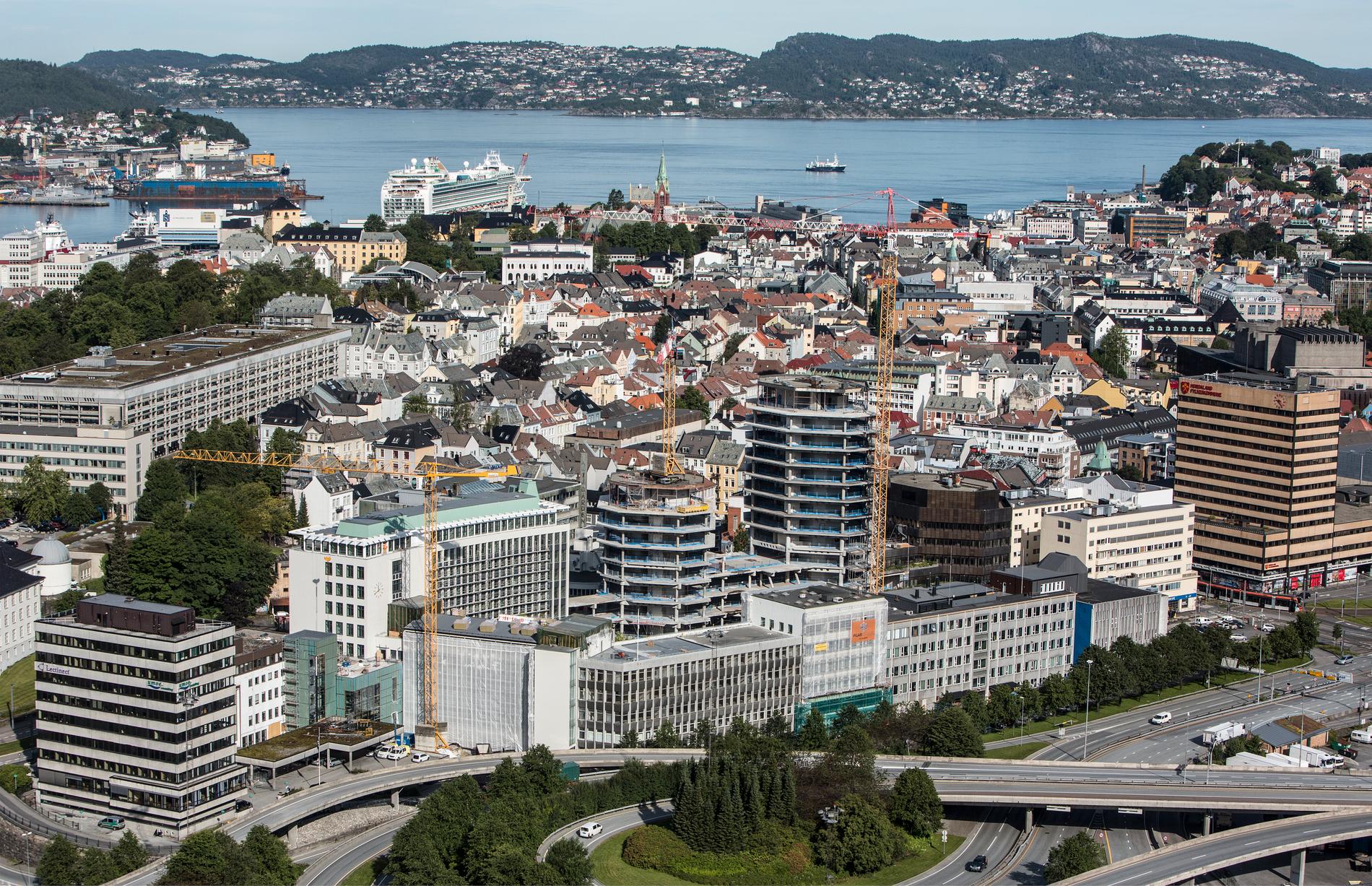 SSB: Bergen når 300.000 innbyggere iløpet av de neste ti årene om prognosene er riktige.