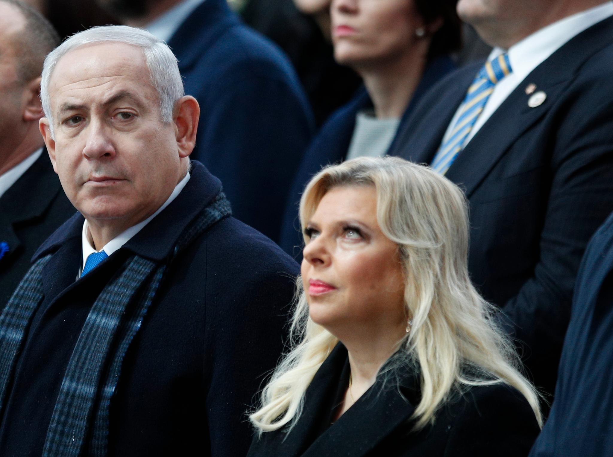 Statsminister Benjamin Netanyahus kone Sara Netanyahu er dømt for misbruk av offentlige midler. Foto: AP / NTB scanpix