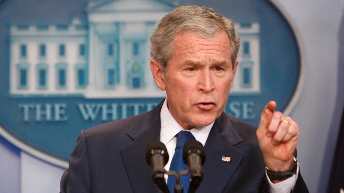 President Bush var i full sving i det hvite hus. Foto: NTB Scanpix