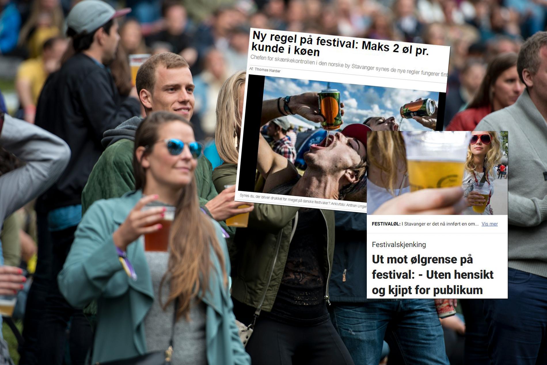 På Mablis-festivalen i Vålandskogen fikk barkundene kun kjøpe to øl om gangen. 