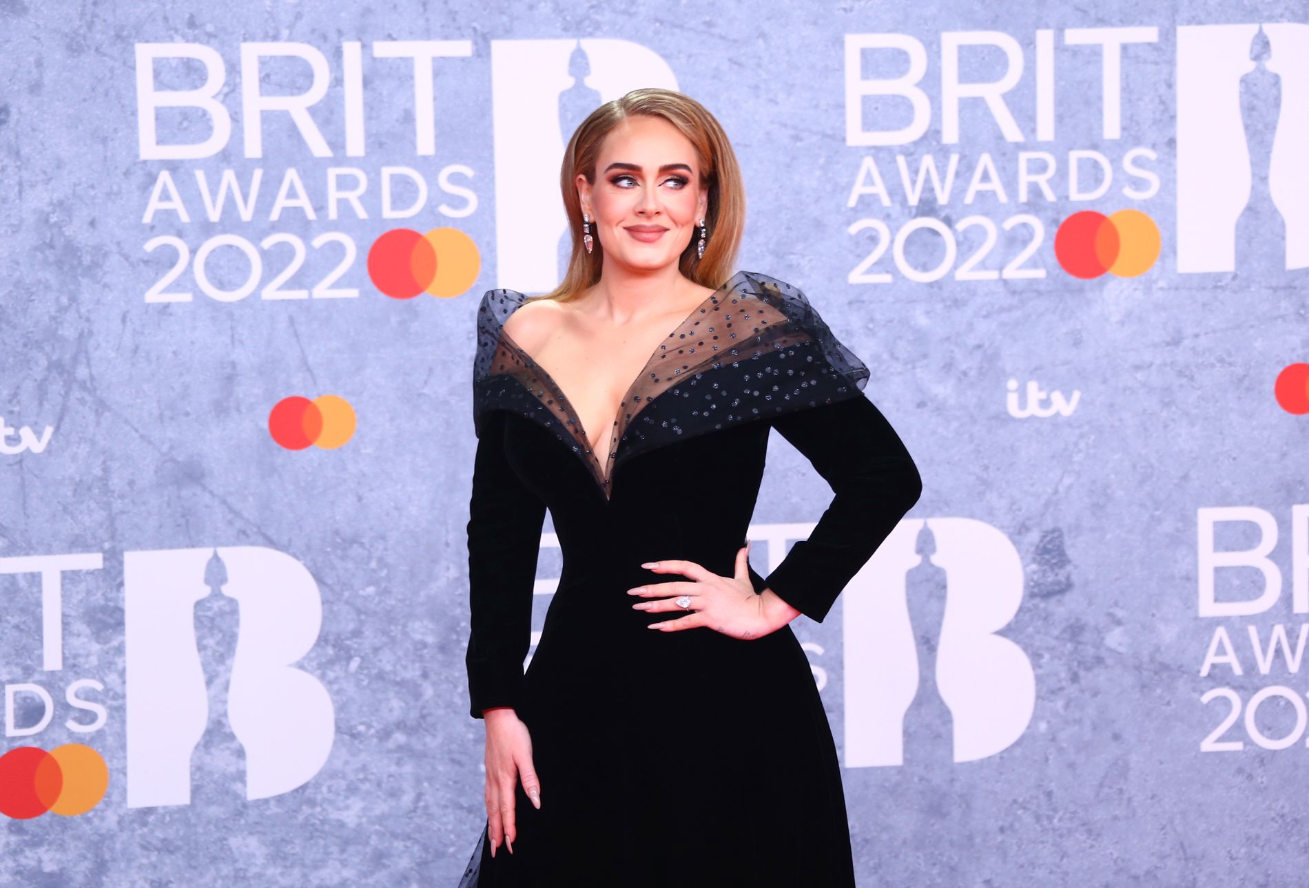 Adeles vekttap opptok både mediene og fansen. Her er hun på Brit Awards i februar i år. 