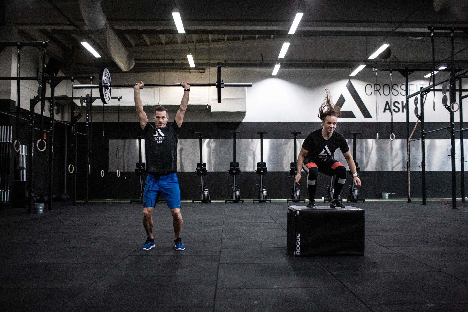 Lena Hanssen og Andreas Udal åpnet CrossFit Ask like ved Auglendstunellen for litt over en måned siden. 