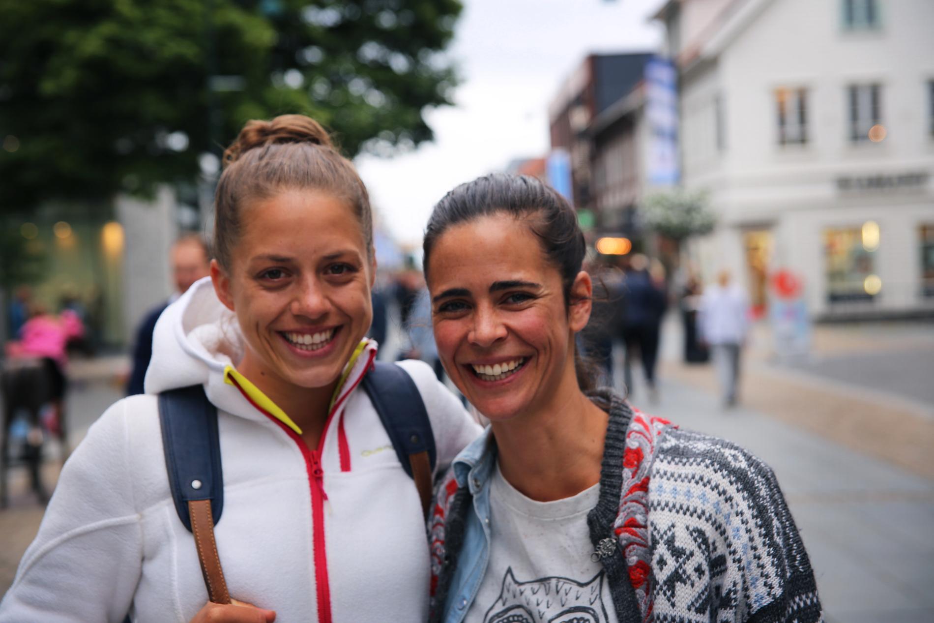 Martina Bundi og Marta Perez savner sola i Kristiansand