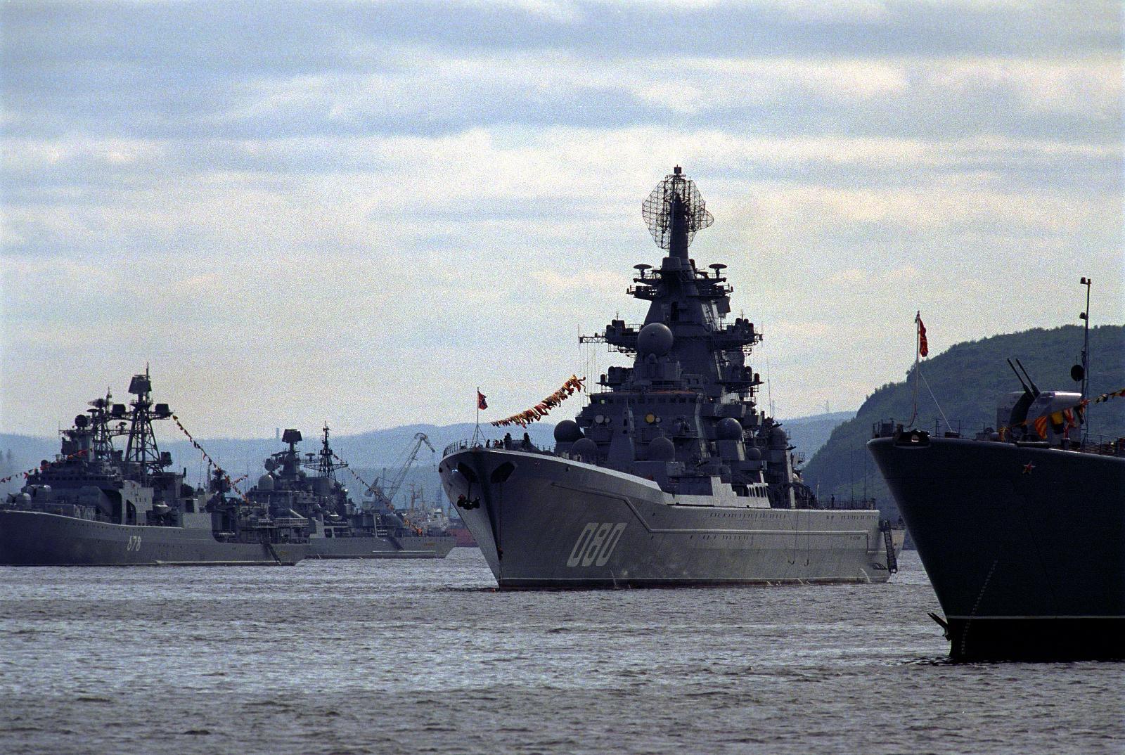 Deler av Den russiske nordflåten.