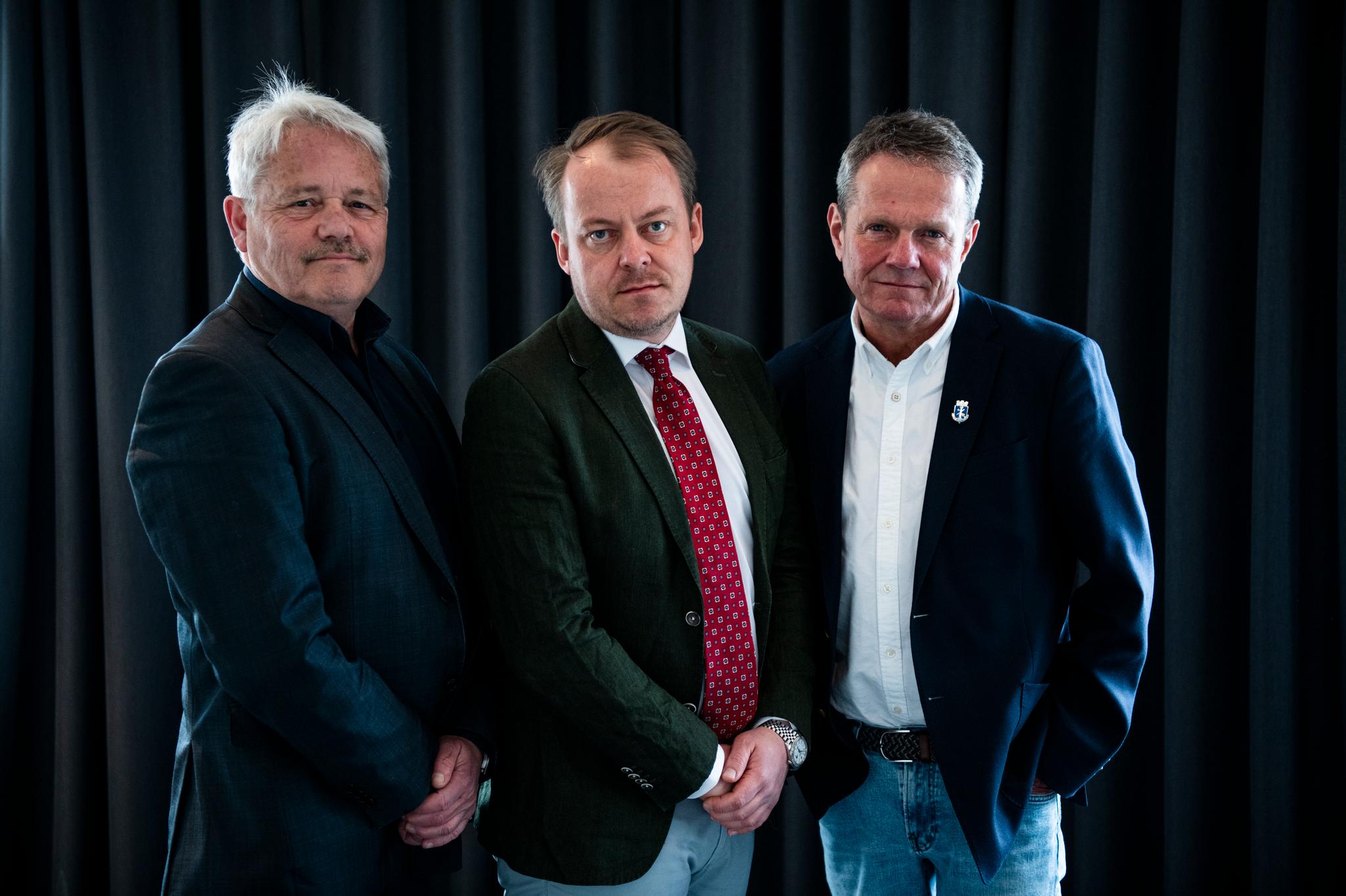 Bjørnar Laabak, Erlend Wiborg og Ulf Erik Knudsen og 