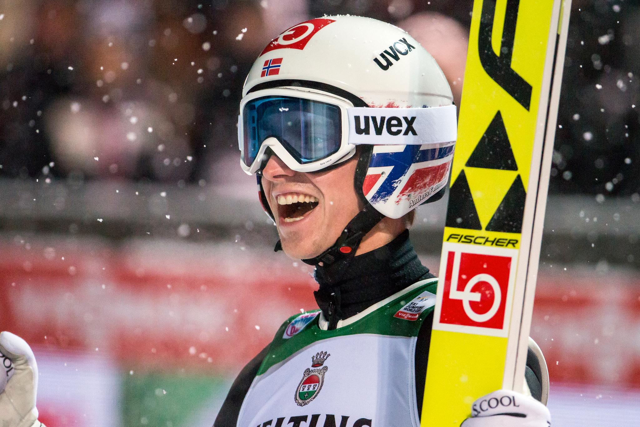 Anders Fannemel vant verdenscuprennet i Engelberg før jul.