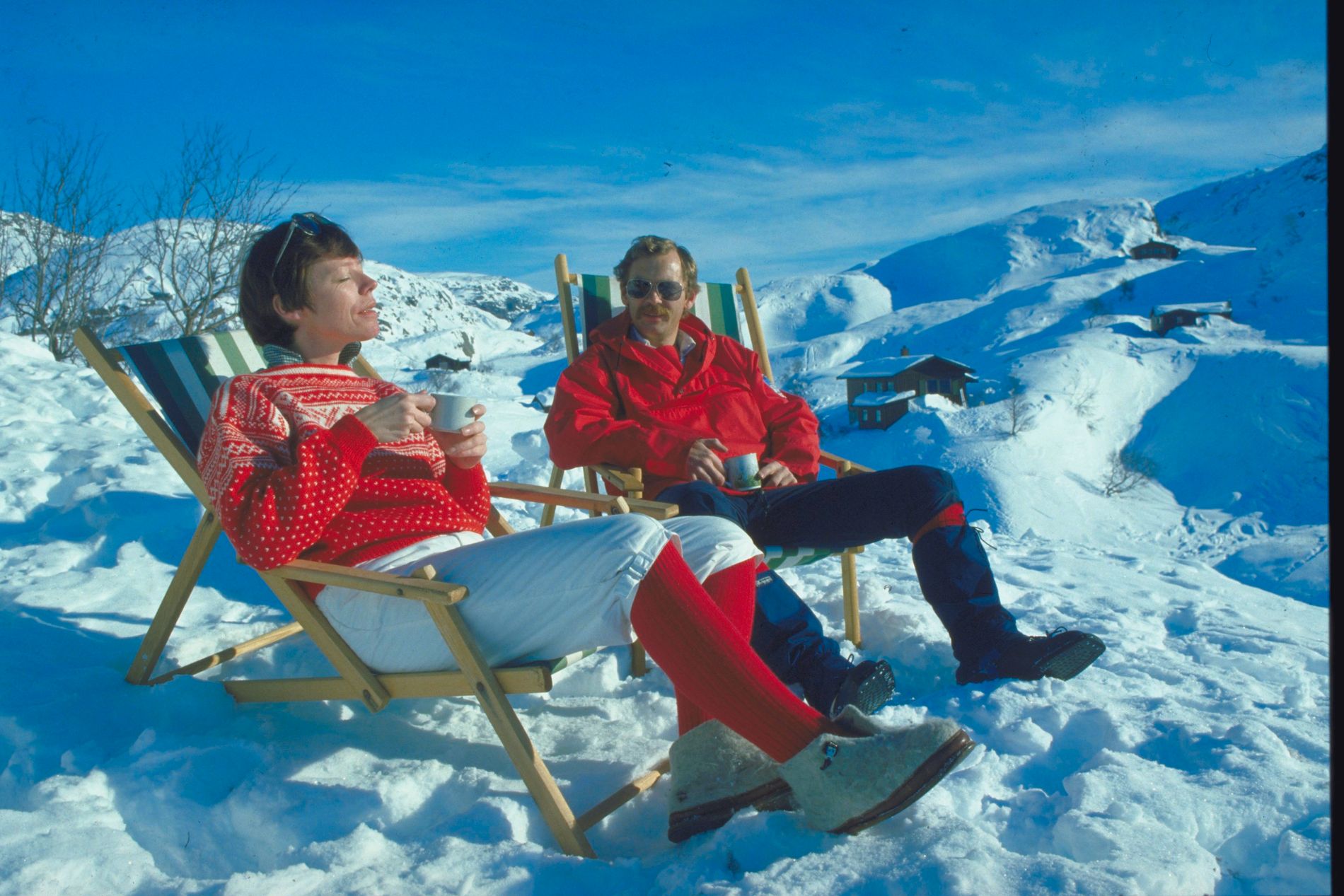 Vi har hatt vinterferie en god stund. Her nytes den i Hunnedalen i 1986. 