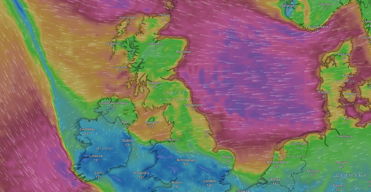 Great Britain and Scandinavia prepare for the storm