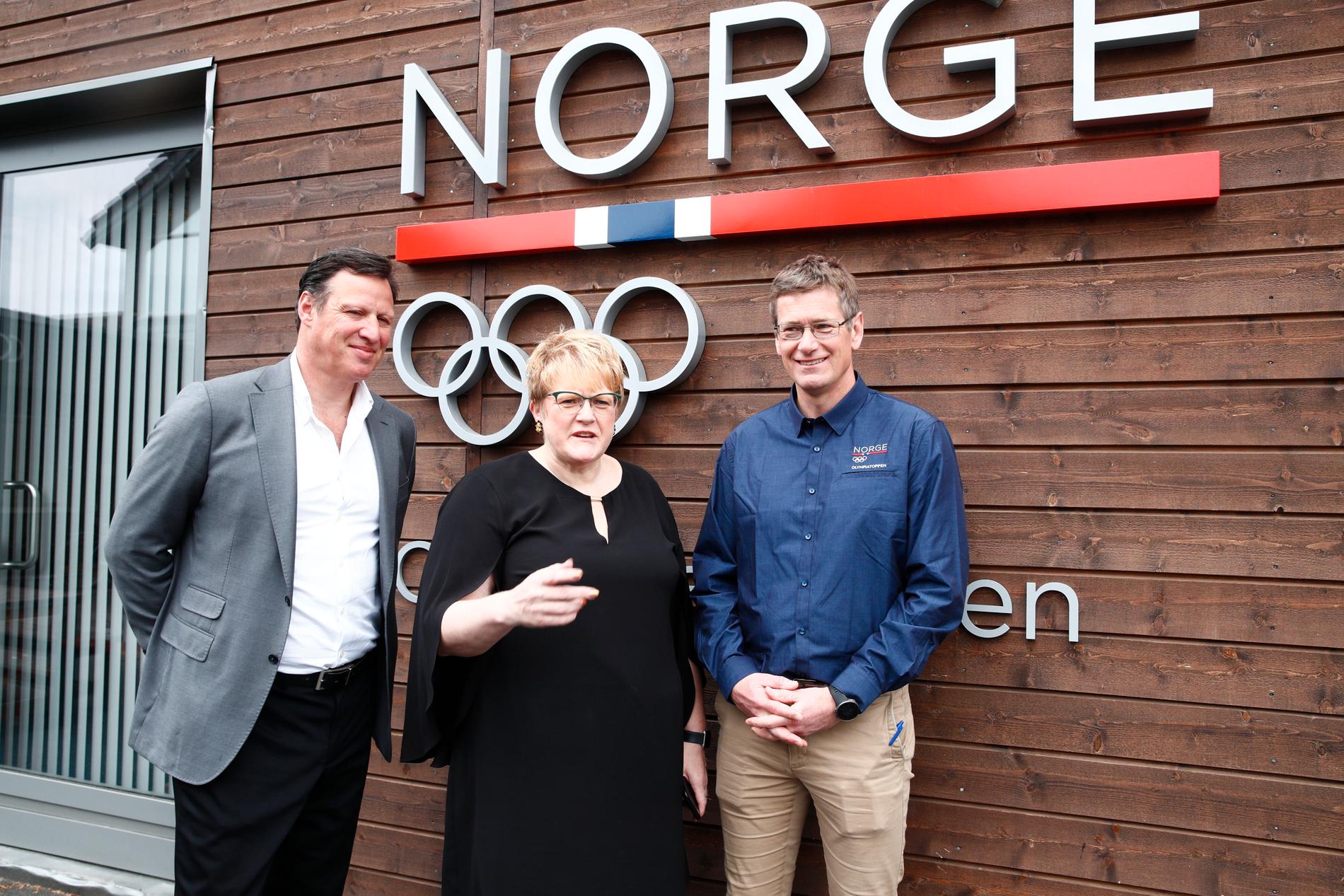 Idrettspresident Tom Tvedt, kulturminister Trine Skei Grande og toppidrettssjef Tore Øvrebø hadde alle tre en god start på den nye uken.