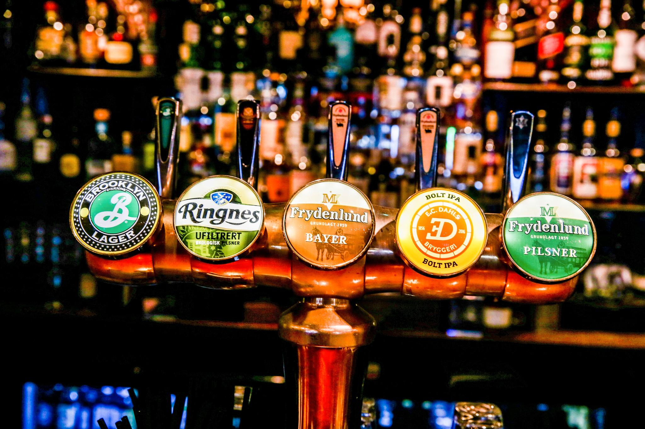 Mange av Oslos restauranter har bra ølutvalg. 