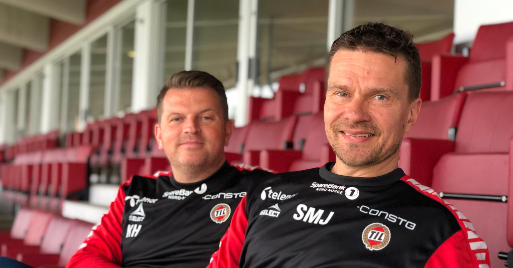Daglig leder Kristian Høydal og sportssjef Svein-Morten Johansen