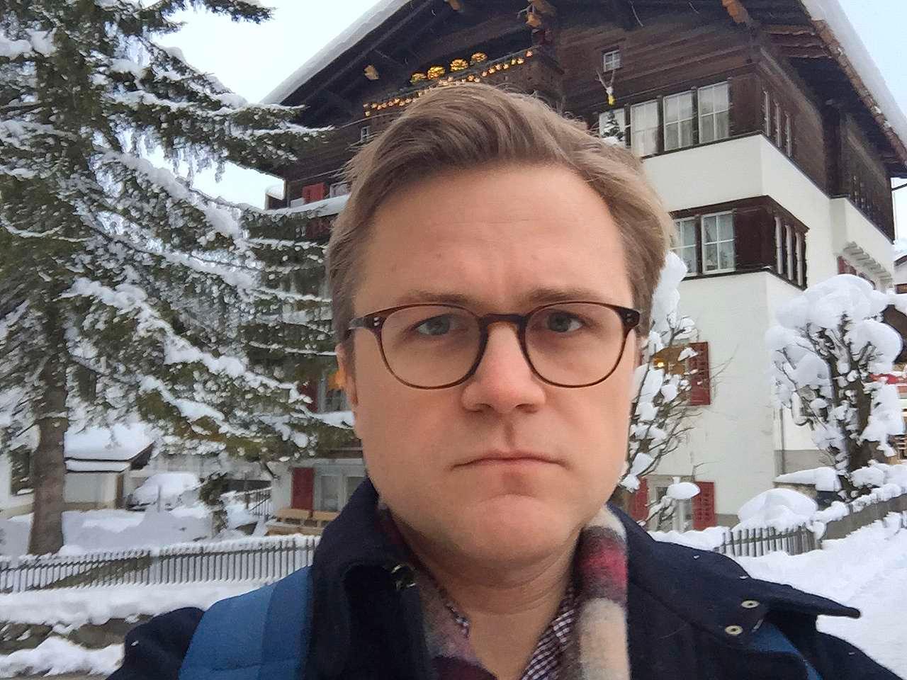 Øystein K. Langberg, Aftenpostens korrespondent, i Davos