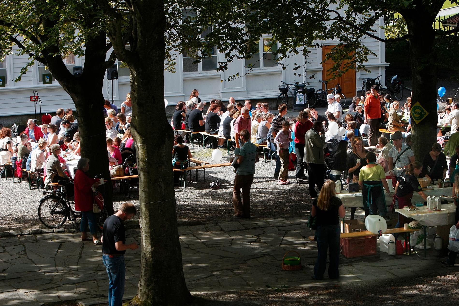 Fellesfrokost i Kongsgård skolegård arrangeres i år igjen. Gratis økomat til folket!