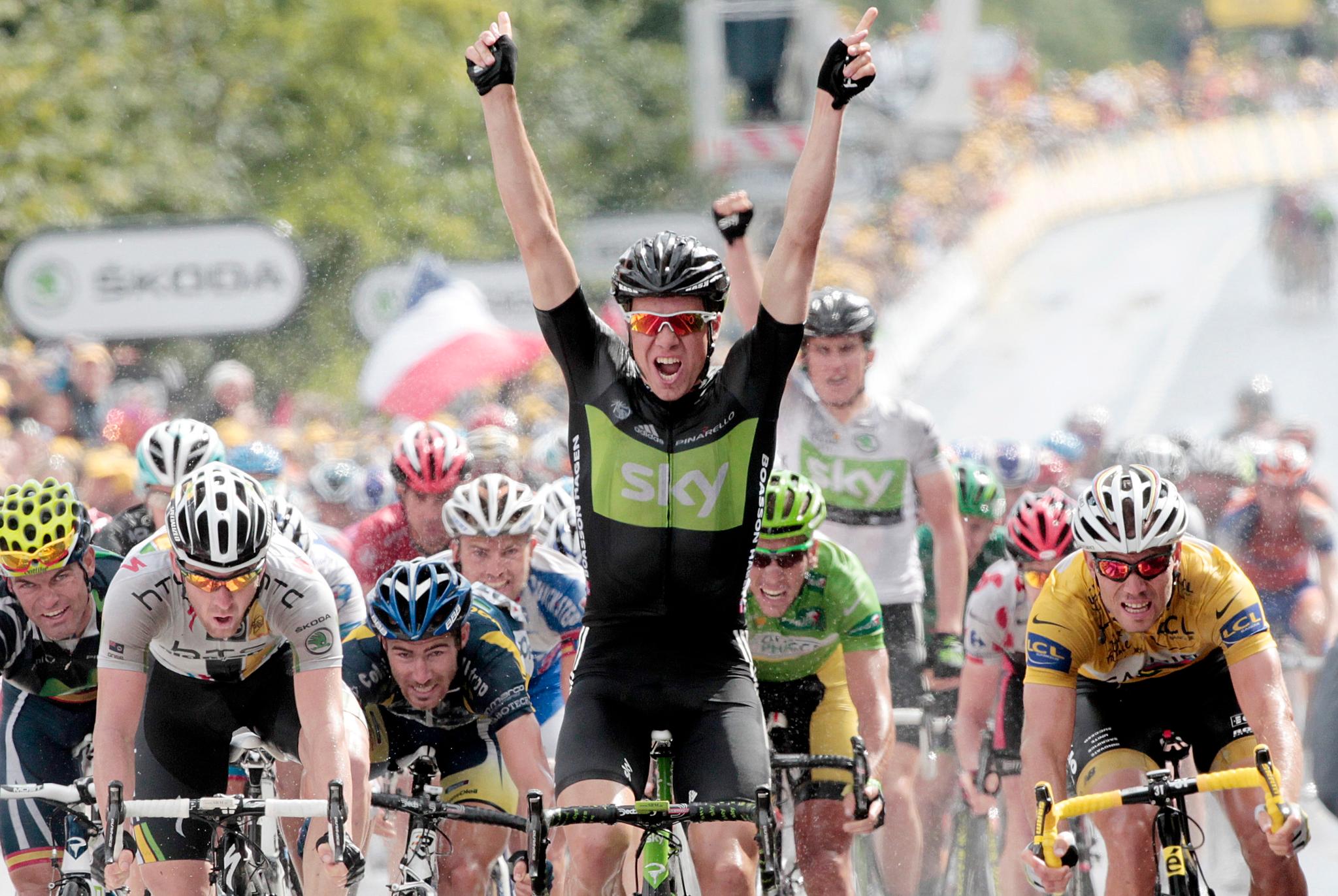Edvald Boasson Hagen vinner sin første etappeseier i Tour de France. Den kom på den 6. etappen i slutten av juni for seks år siden. I den samme utgaven av rittet vant han også den 17. etappen. 