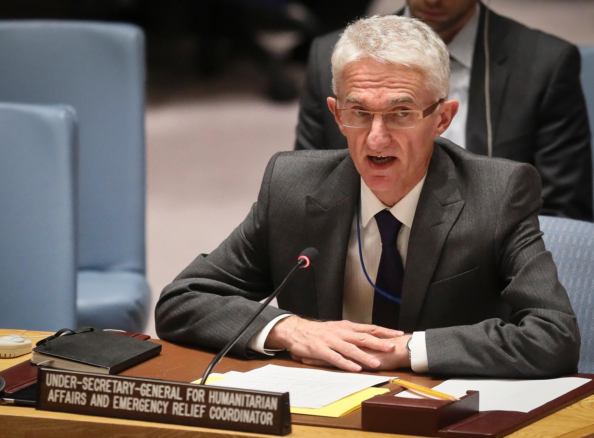 FNs nødhjelpssjef Mark Lowcock orienterte tirsdag Sikkerhetsrådet om den alvorlige situasjonen i Jemen, der stadig flere mennesker trues av sultedød. 