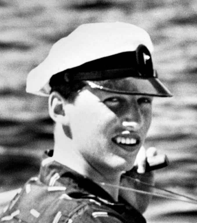 Prins Harald under landsregattaen i juli 1957.