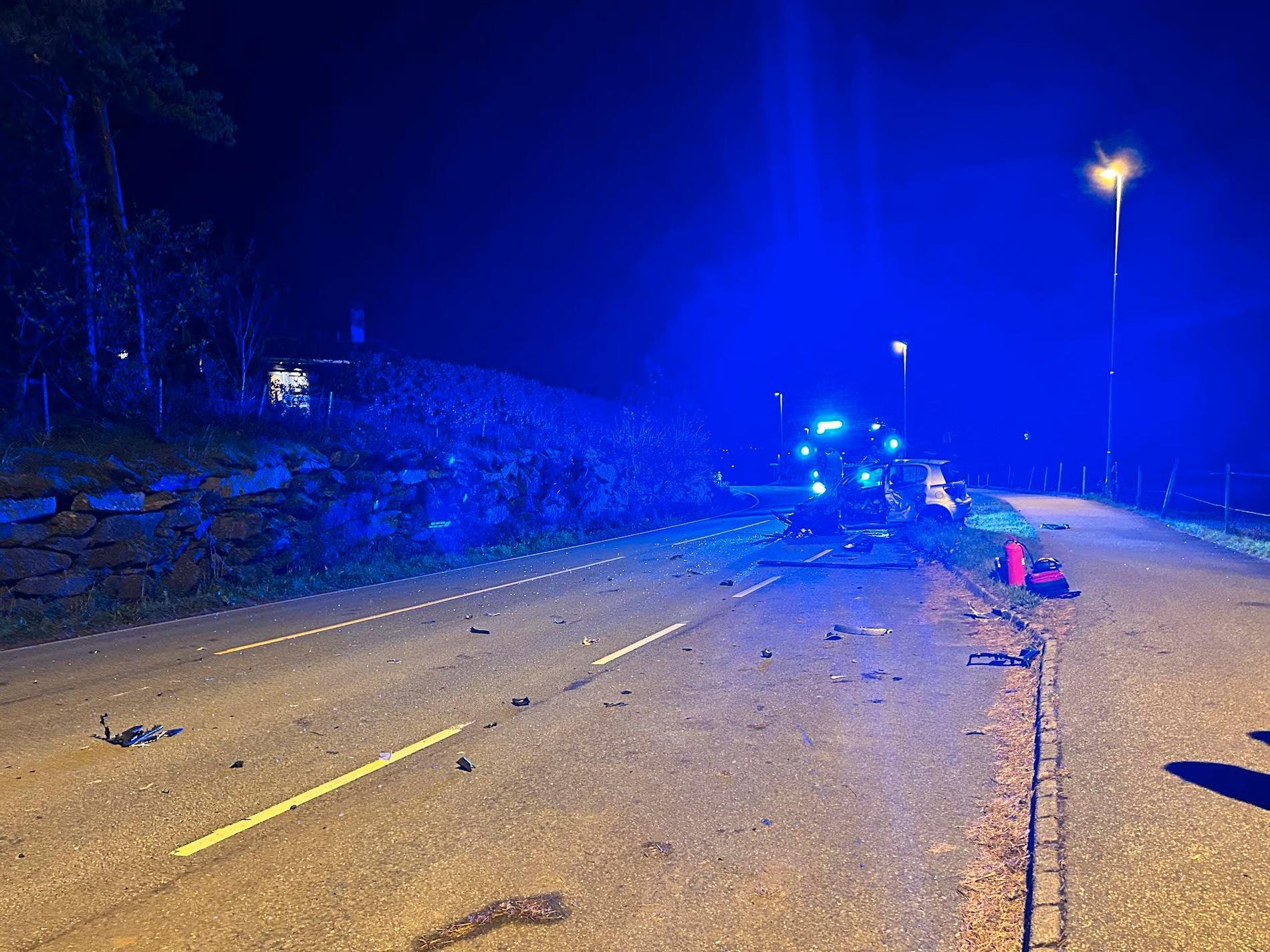 En mann er skutt etter skuddveksling med politiet etter en trafikkulykke i Randaberg søndag kveld.