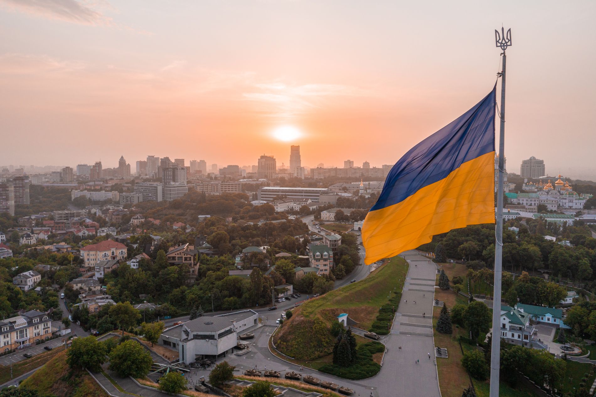 Ukrainas hovedstad Kyiv før invasjonen startet.
