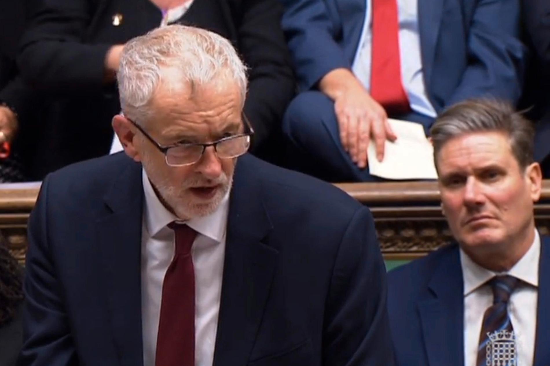 PÅ KRIGSSTIEN: Labours partileder Jeremy Corbyn i Underhuset. Bildet ble tatt tidligere i desember. 