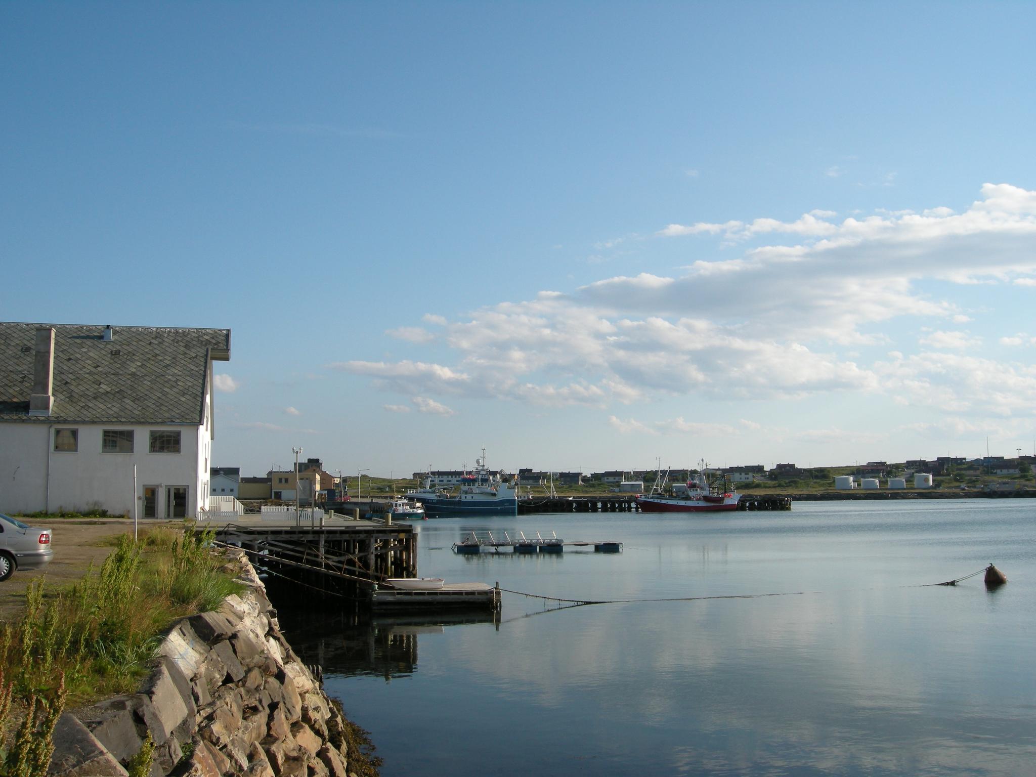  Fra havnen i Vadsø som i dag er fylkeshovedstad i Finnmark.