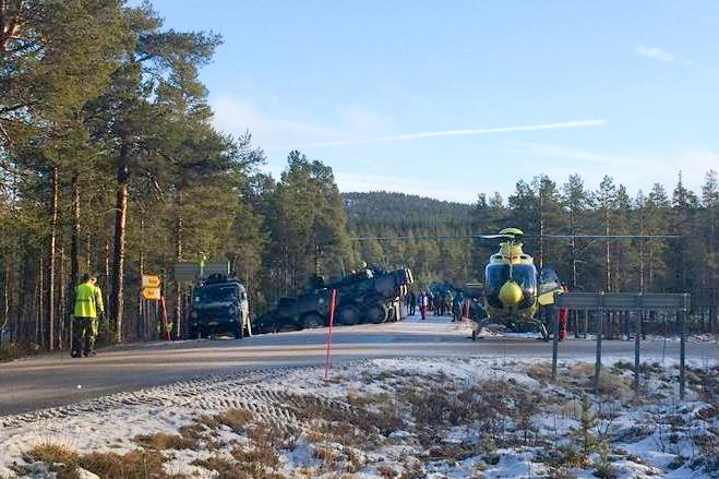 Fire svenske soldater ble skadet i ulykken i Engerdal. 